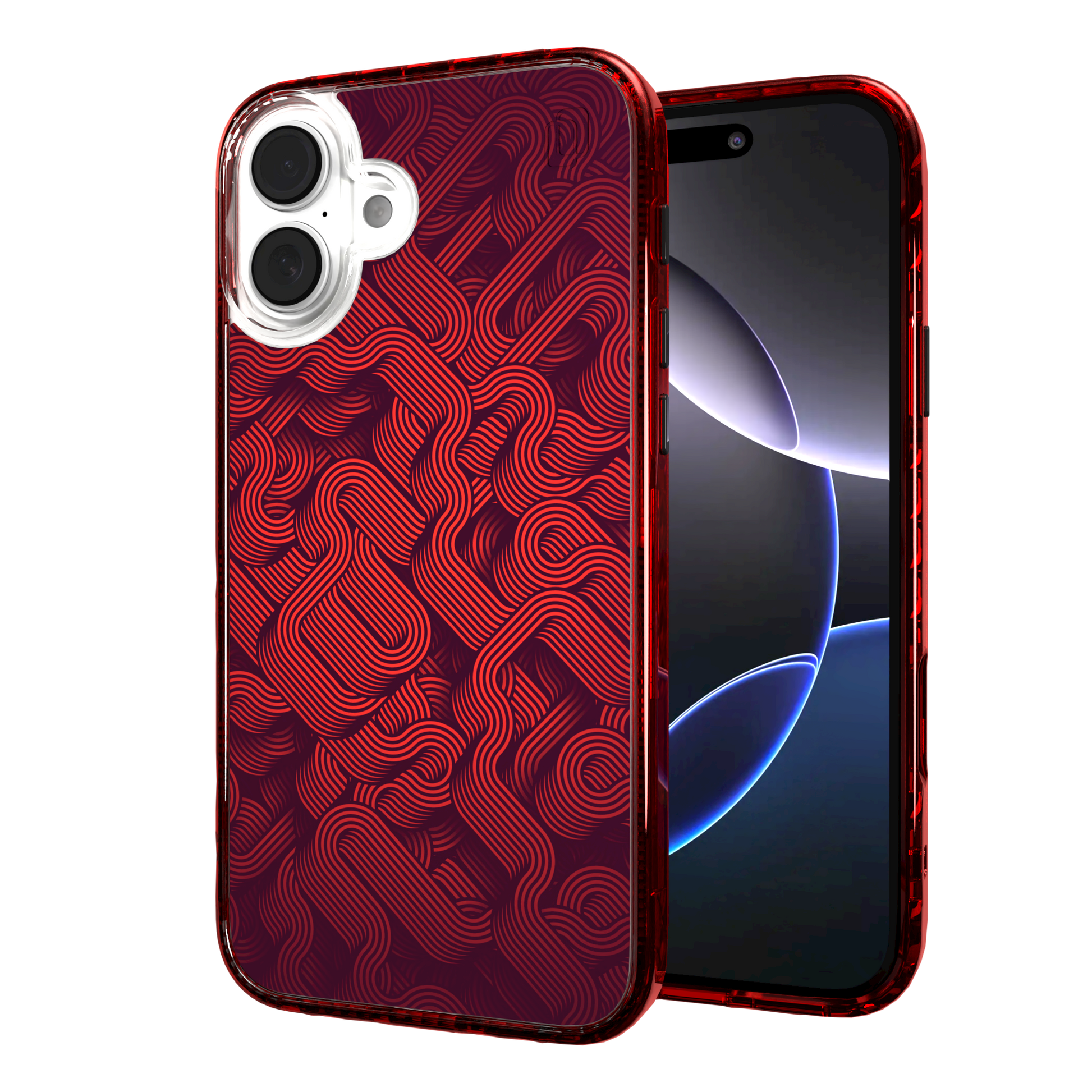 iPhone 16 Series | MagSafe | Monochromatic Case Designs | Red Dimensions Red Dimensions / iPhone 16 Plus / Red