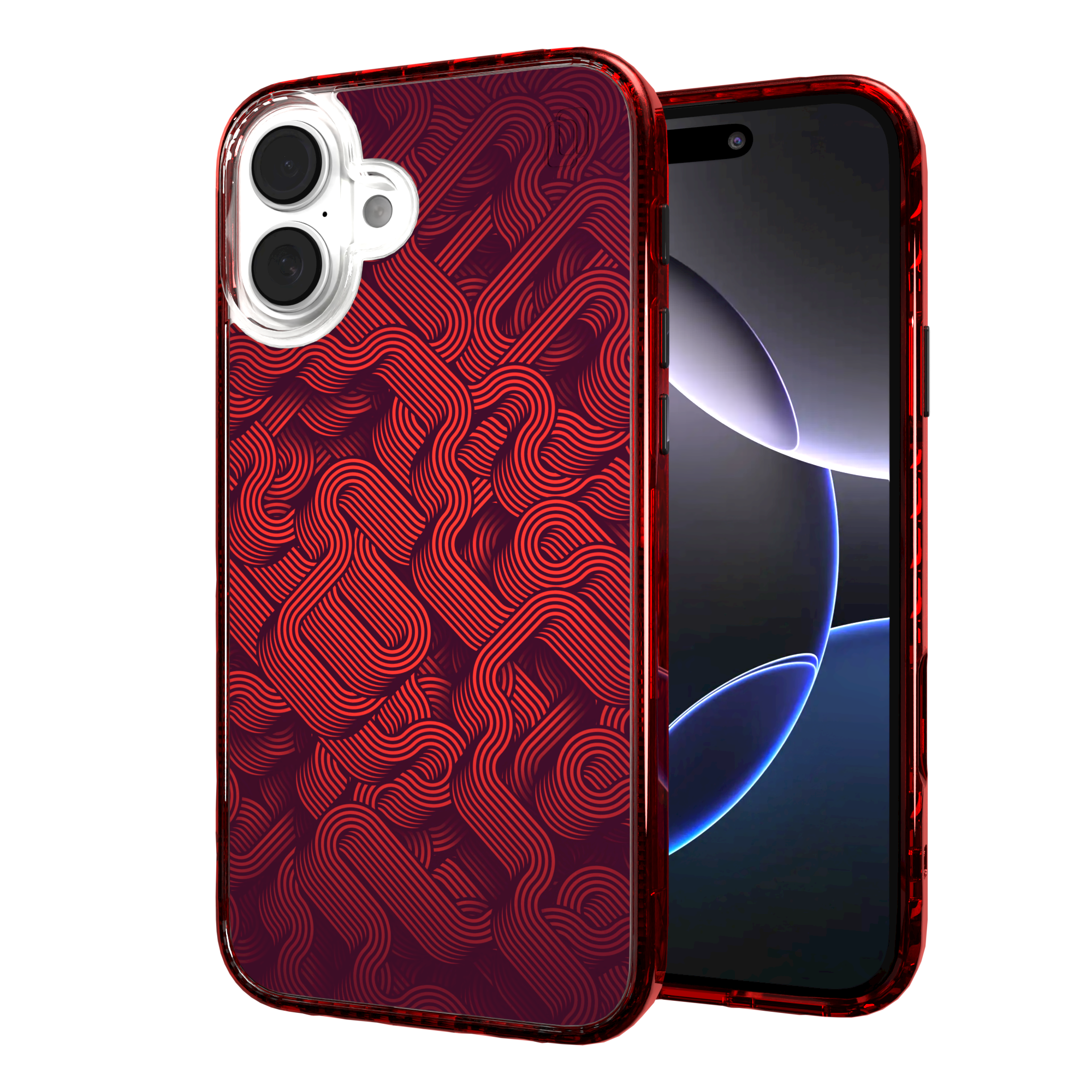 iPhone 16 Series | MagSafe | Monochromatic Case Designs | Red Dimensions Red Dimensions / iPhone 16 Plus / Red