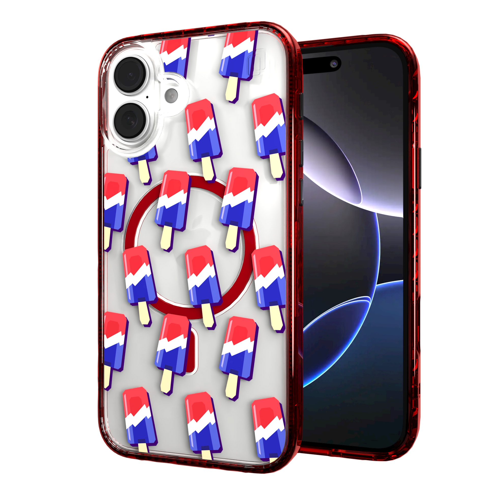 iPhone 16 Series | MagSafe | Summer Vibes Case Collection | Patriot Popsicle Patriot Popsicle / iPhone 16 Plus / Red