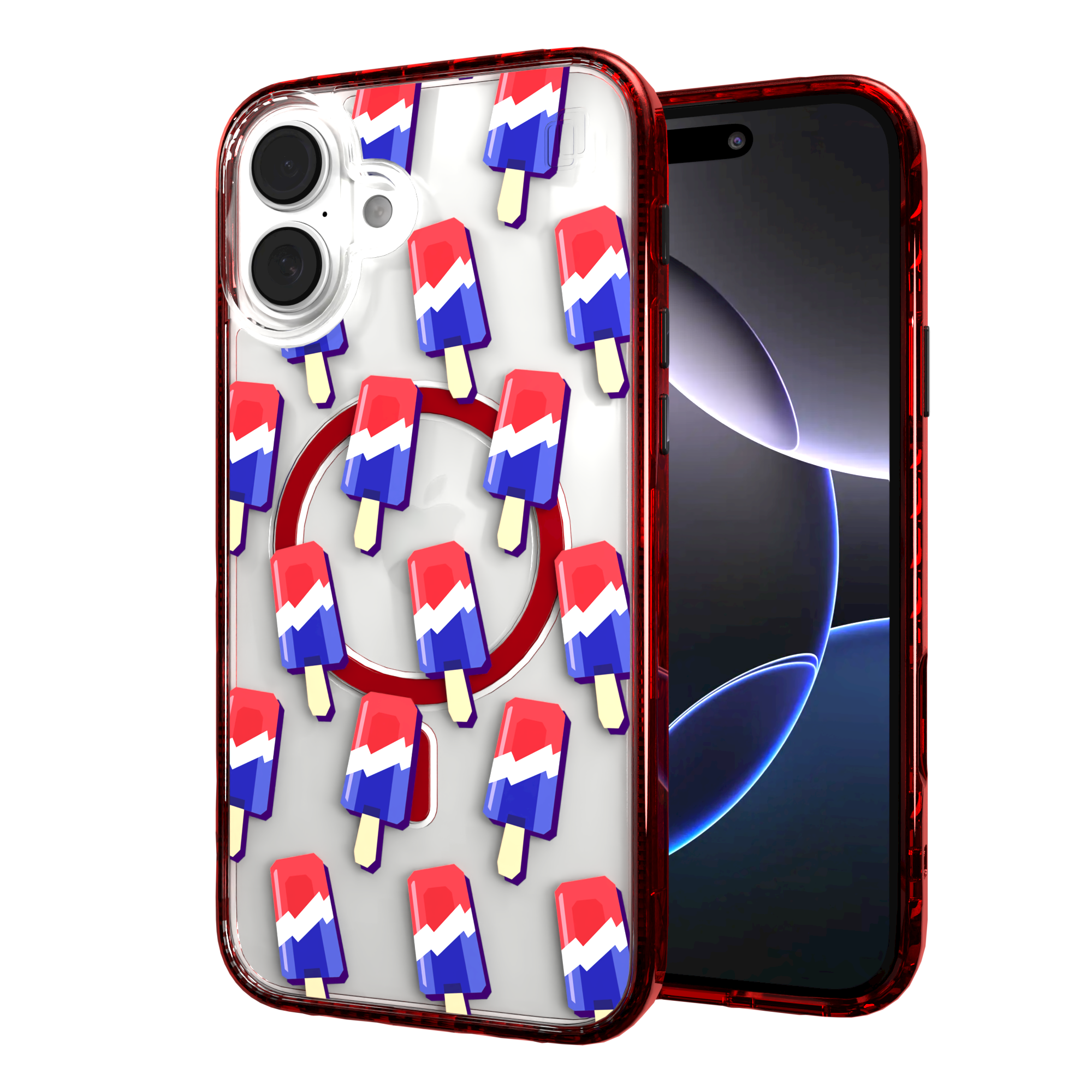 iPhone 16 Series | MagSafe | Summer Vibes Case Collection | Patriot Popsicle Patriot Popsicle / iPhone 16 Plus / Red