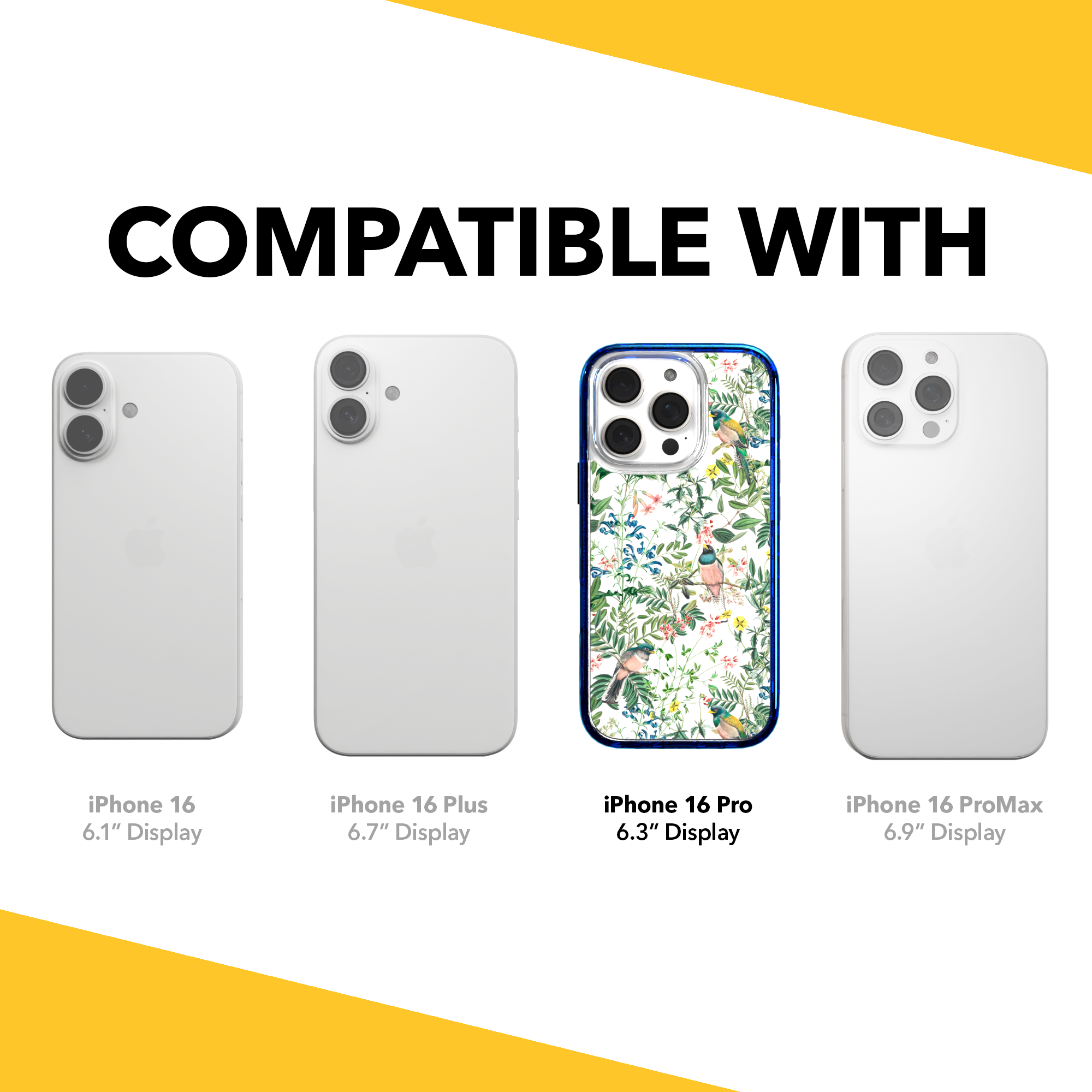 iPhone 16 Series | MagSafe | Bird Case | Botanical Cockatoo Botanical Cockatoo / iPhone 16 Pro / Blue