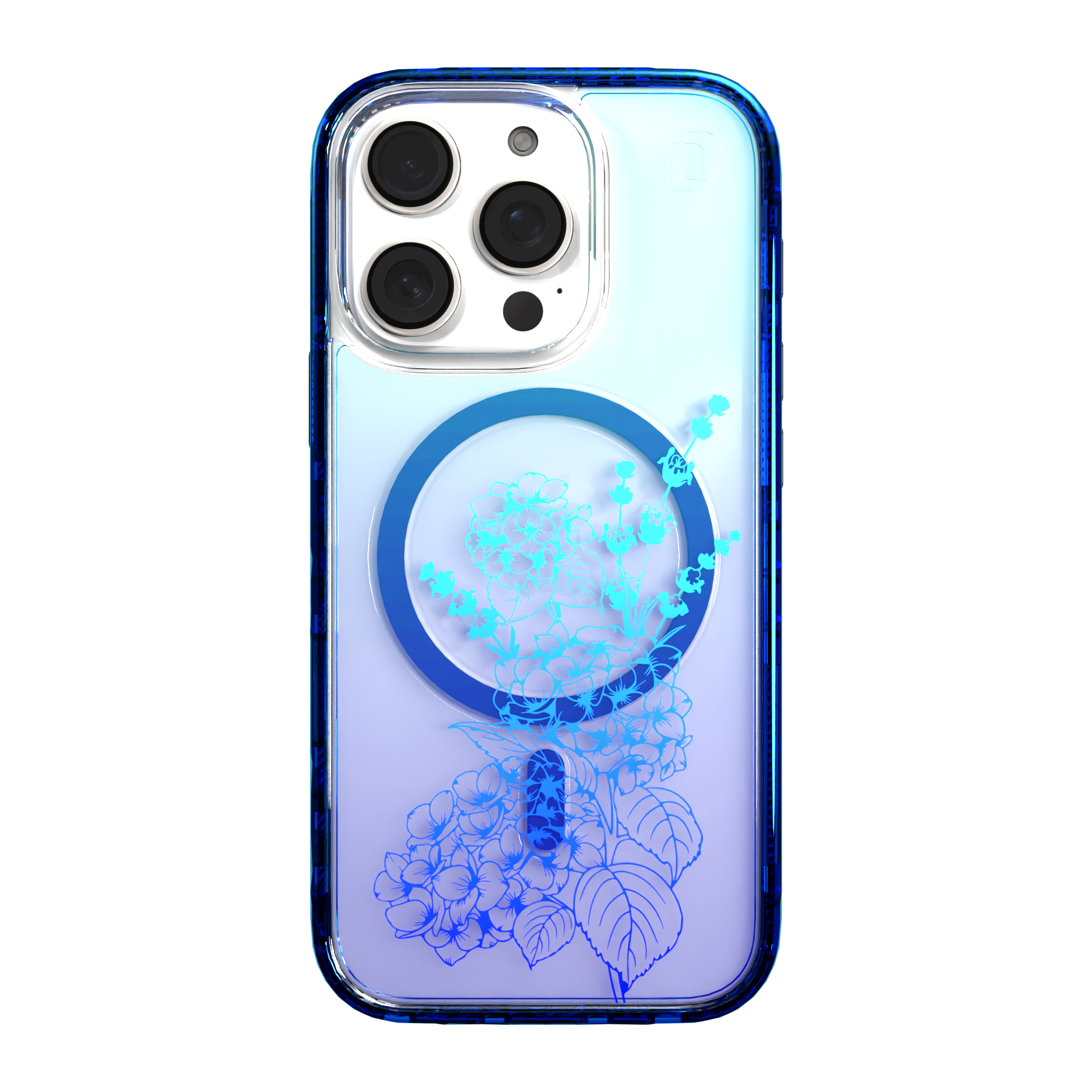 iPhone 16 Series | MagSafe | Ombre Bouquet Case Collection | Indigo Infusion Indigo Infusion / iPhone 16 Pro / Blue