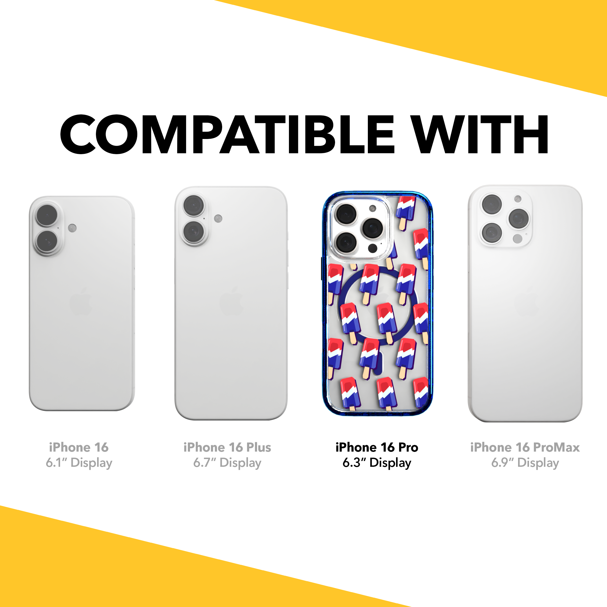 iPhone 16 Series | MagSafe | Summer Vibes Case Collection | Patriot Popsicle Patriot Popsicle / iPhone 16 Pro / Blue