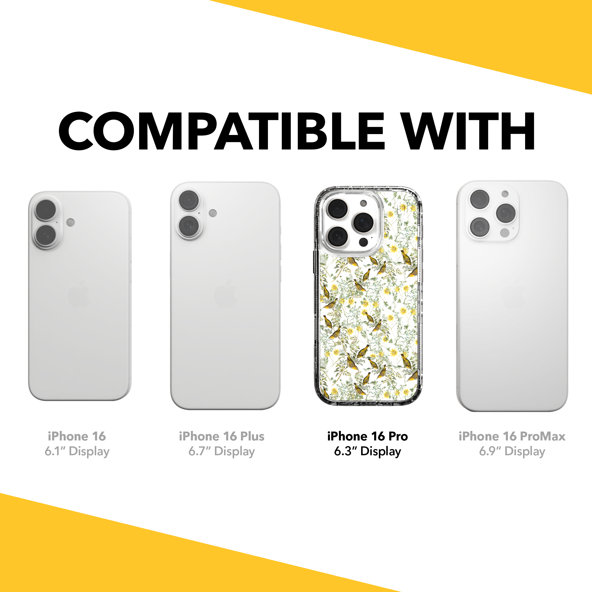 iPhone 16 Series | MagSafe | Bird Case | Nashville Warbler Nashville Warbler / iPhone 16 Pro / Clear
