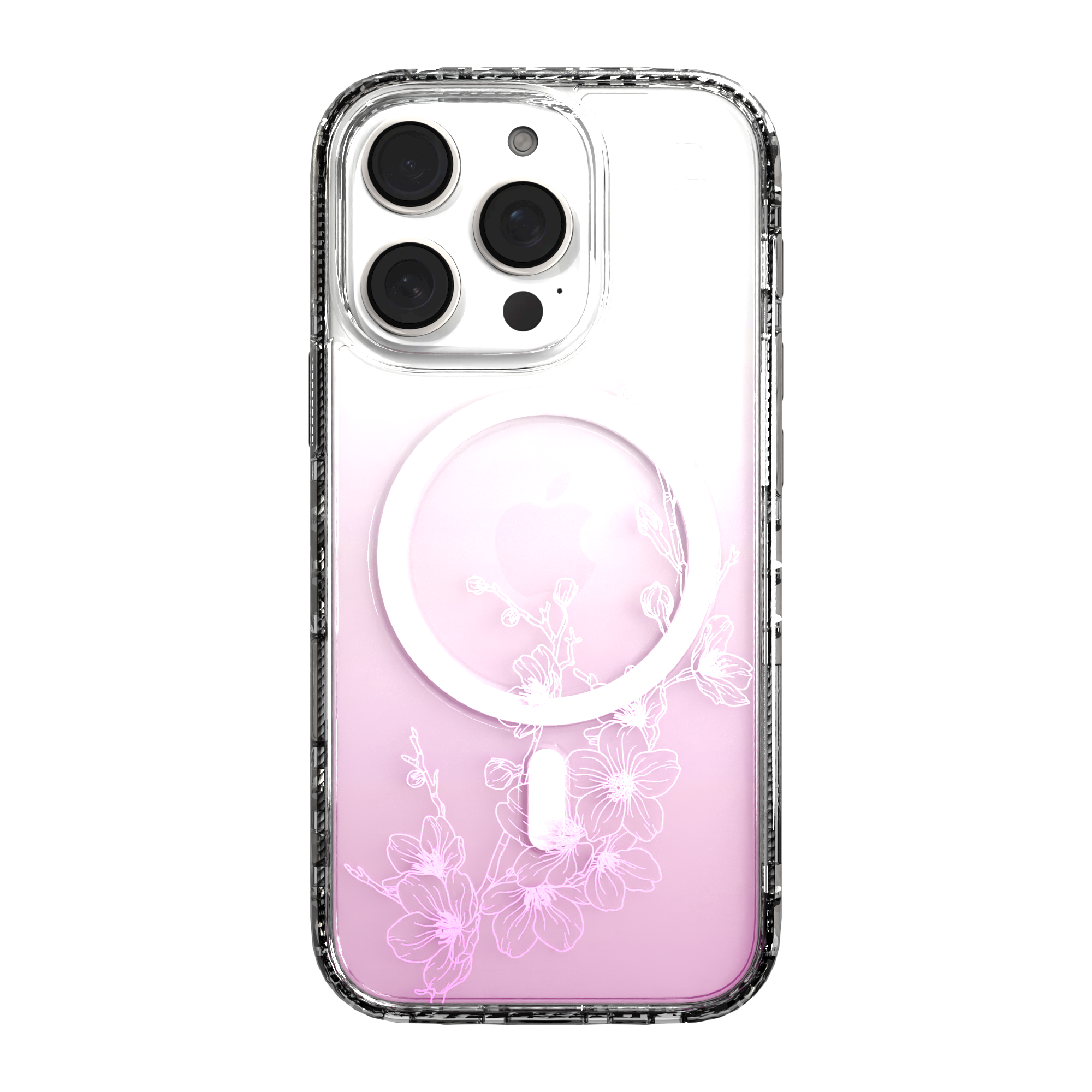 iPhone 16 Series | MagSafe | Ombre Bouquet Case Collection | Ballet Blush Pink