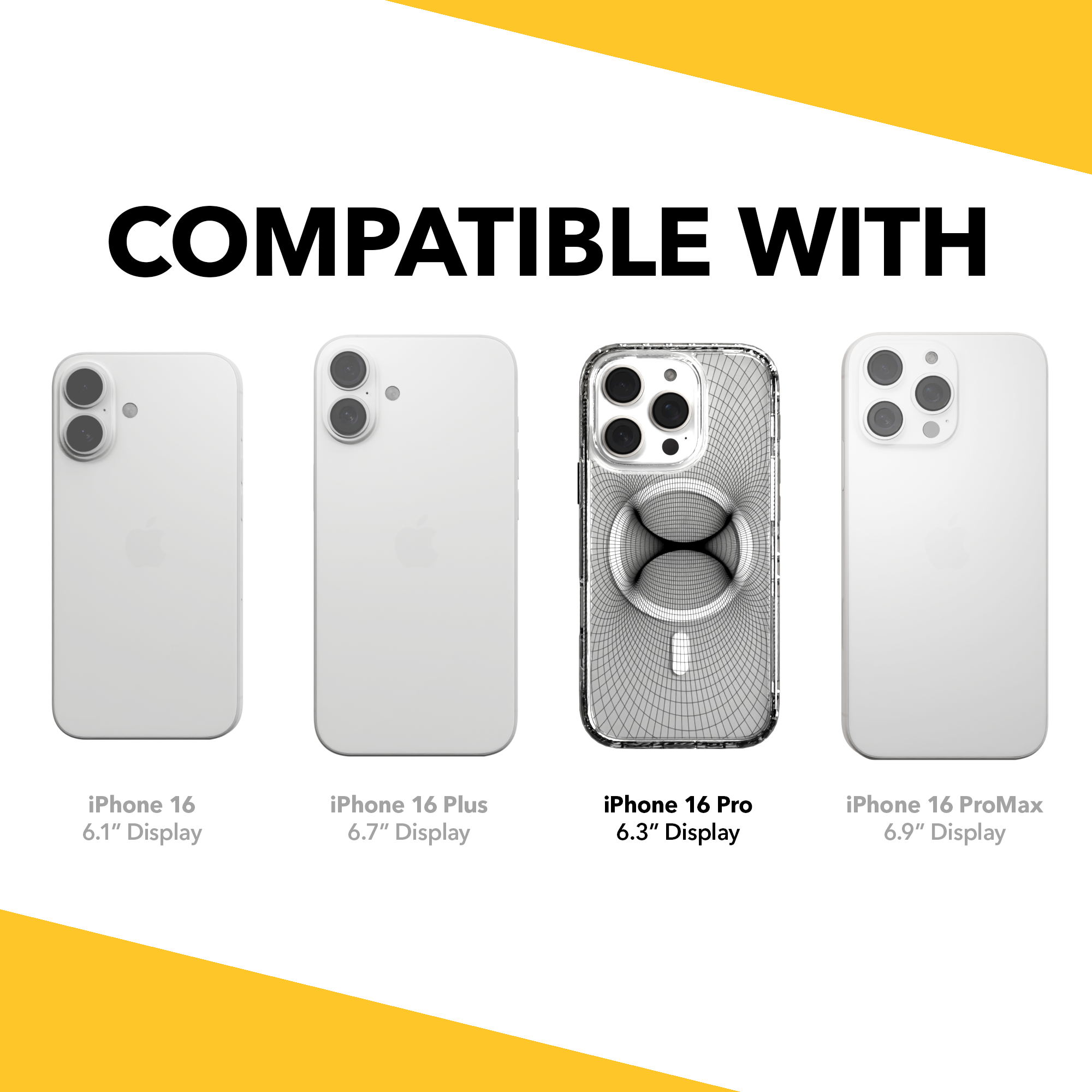 iPhone 16 Series | MagSafe | Monochromatic Case Designs | Symmetry Symmetry / iPhone 16 Pro / Clear