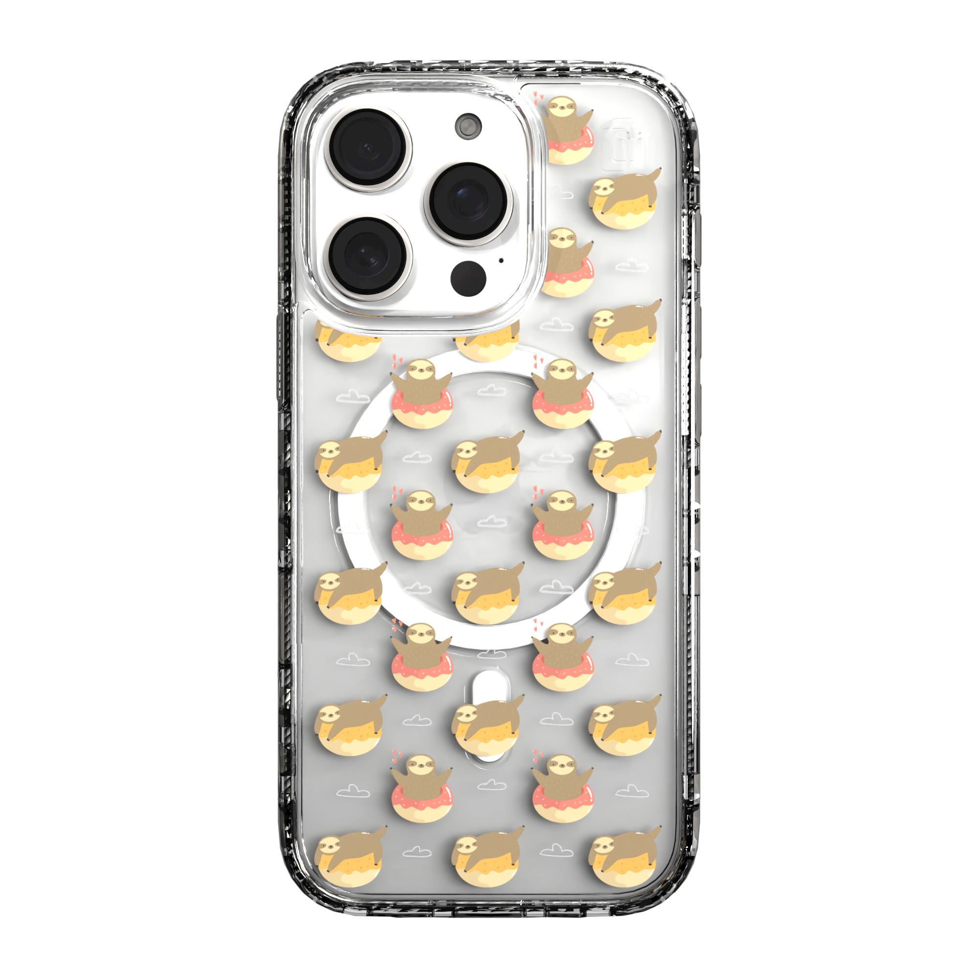 iPhone 16 Series | MagSafe | Sloth Case Collection | Dreamy Sloth Dreamy Sloth / iPhone 16 Pro / Clear