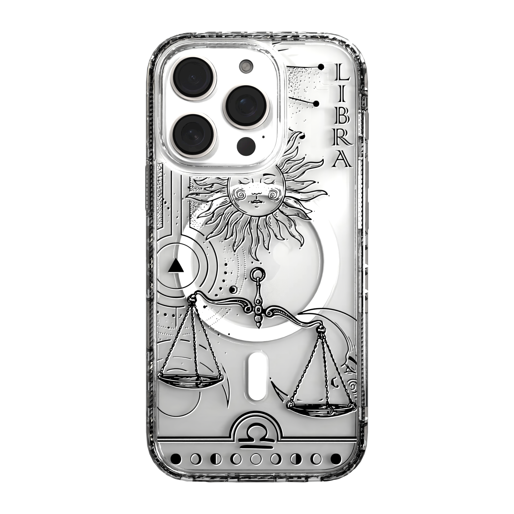 iPhone 16 Series | MagSafe | Zodiac Collection | Libra Libra Black / iPhone 16 Pro / Clear