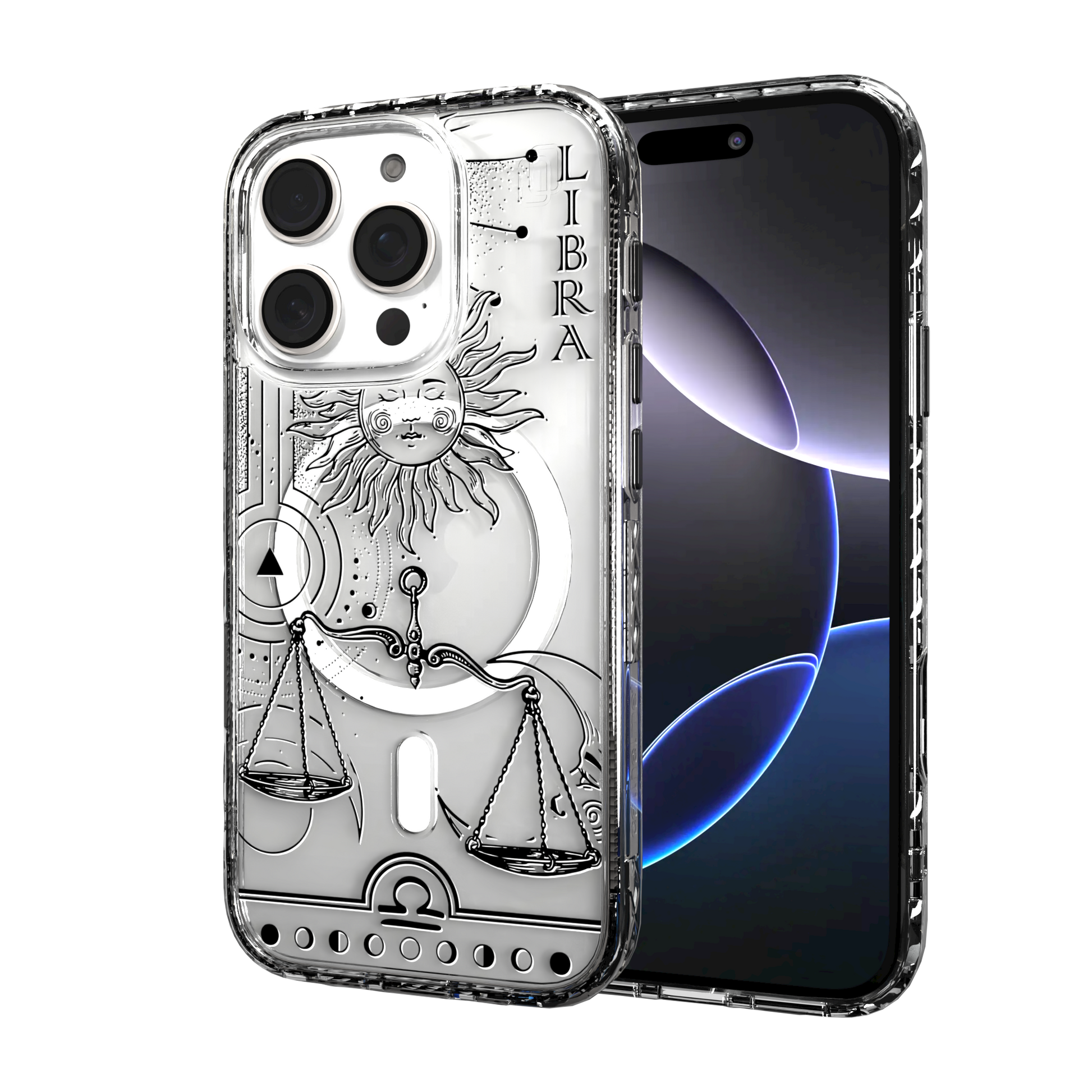 iPhone 16 Series | MagSafe | Zodiac Collection | Libra Libra Black / iPhone 16 Pro / Clear