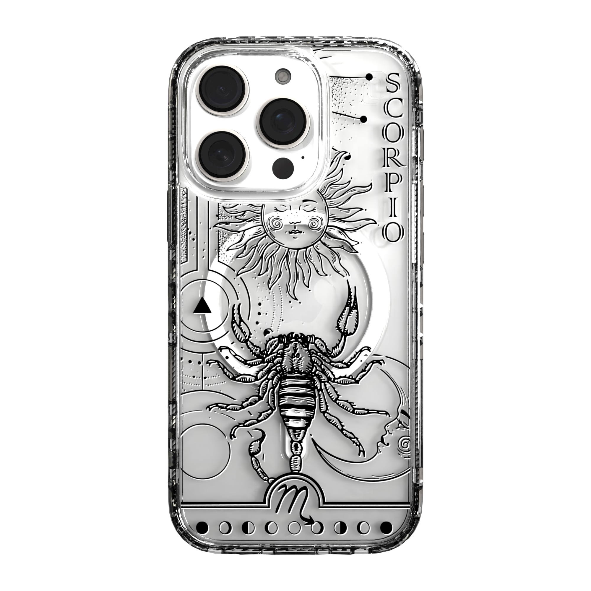 iPhone 16 Series | MagSafe | Zodiac Collection | Scorpio Scorpio Black / iPhone 16 Pro / Clear