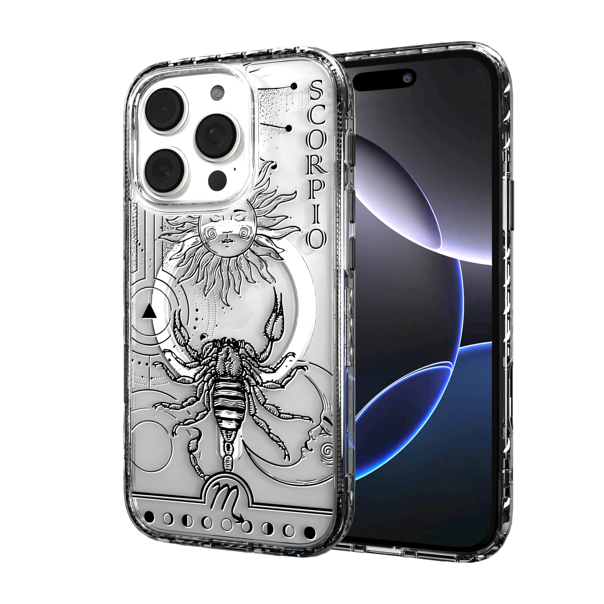 iPhone 16 Series | MagSafe | Zodiac Collection | Scorpio Scorpio Black / iPhone 16 Pro / Clear