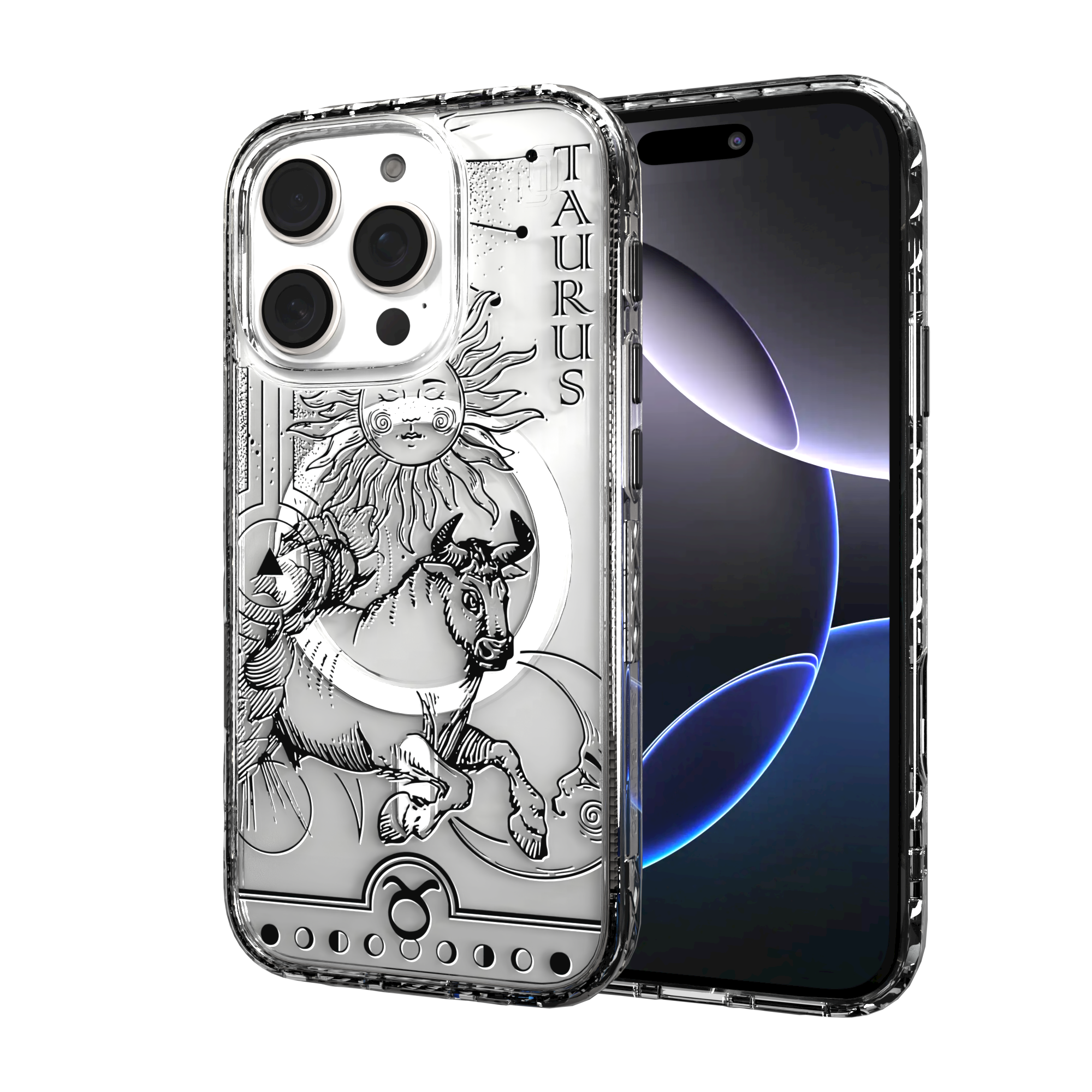 iPhone 16 Series | MagSafe | Zodiac Collection | Taurus Taurus Black / iPhone 16 Pro / Clear