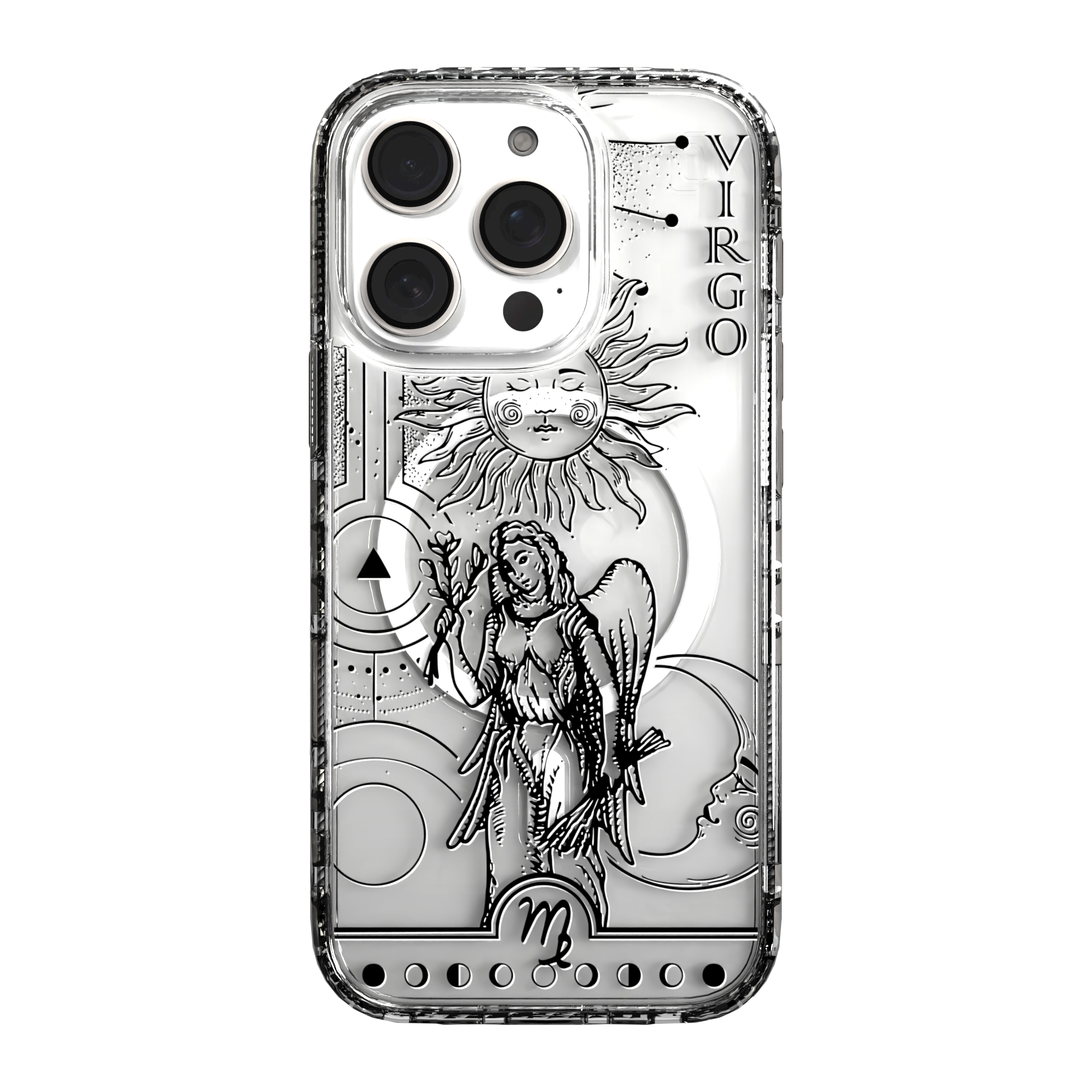 iPhone 16 Series | MagSafe | Zodiac Collection | Virgo Virgo Black / iPhone 16 Pro / Clear