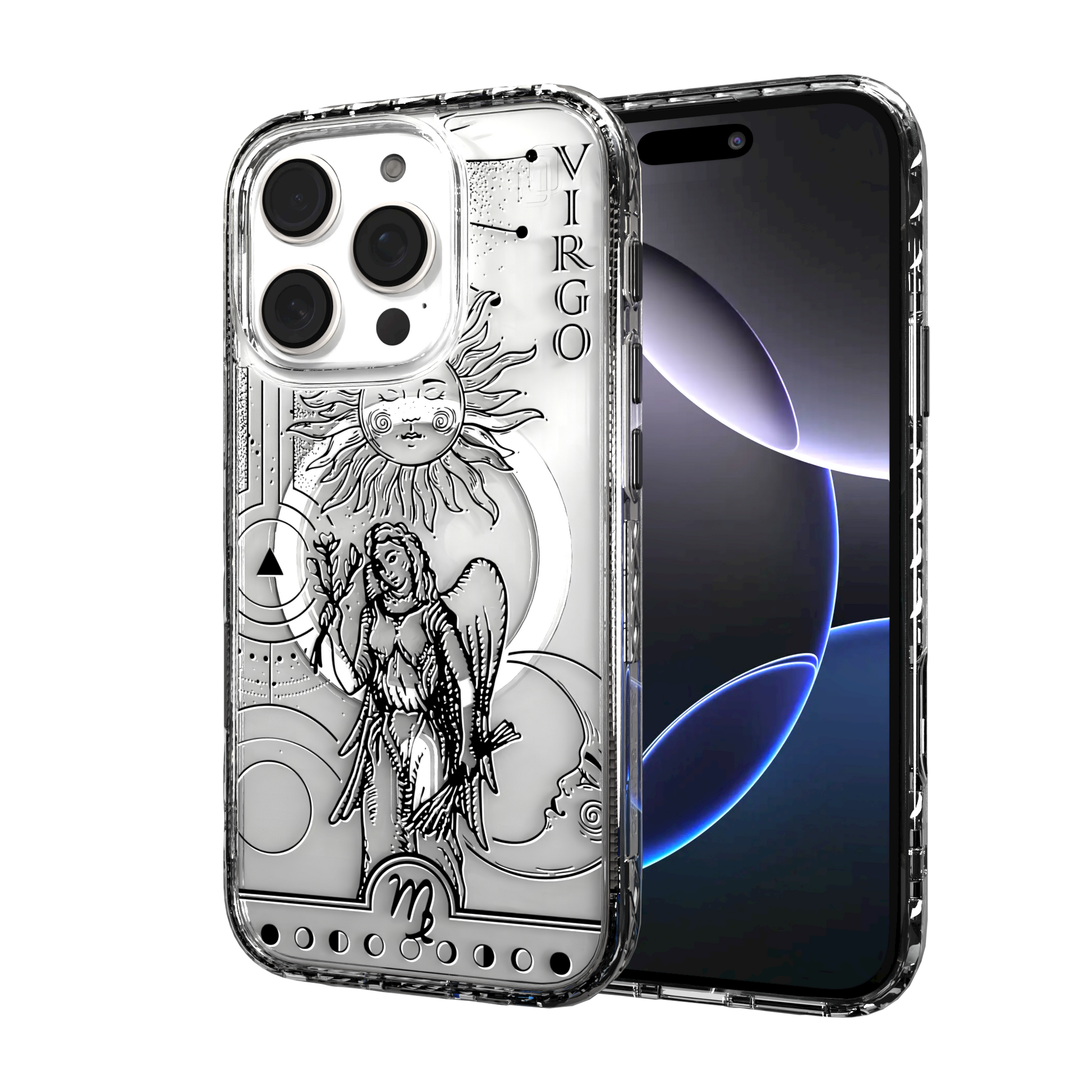 iPhone 16 Series | MagSafe | Zodiac Collection | Virgo Virgo Black / iPhone 16 Pro / Clear