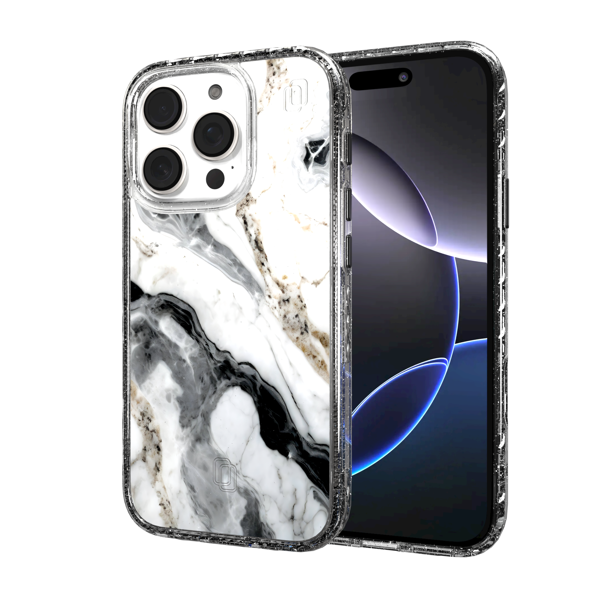 iPhone 16 Series | MagSafe | Stone Beauty Case Collection | Pure Snow White Marble