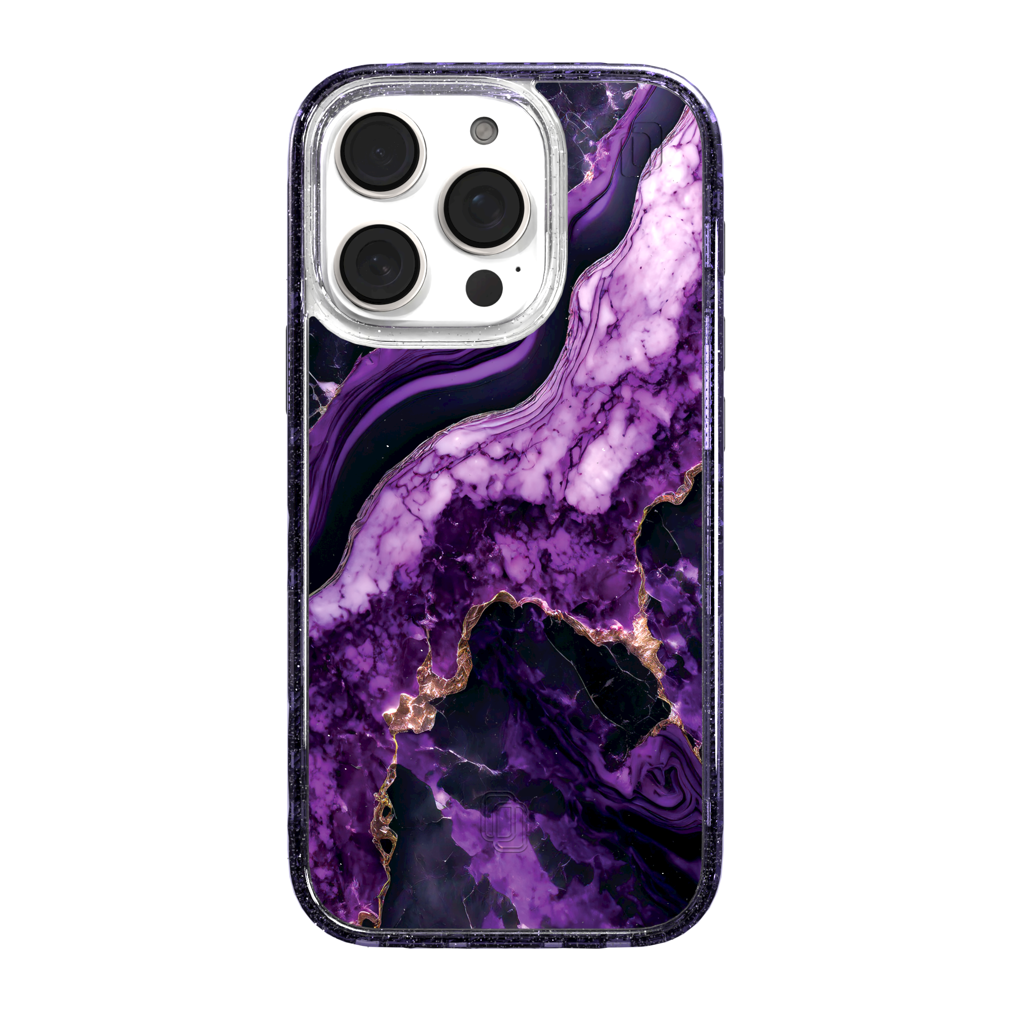 iPhone 16 Series | MagSafe | Stone Beauty Case Collection | Falling Dusk Purple & Gold Marble Falling Dusk / iPhone 16 Pro / Lilac Sparkle