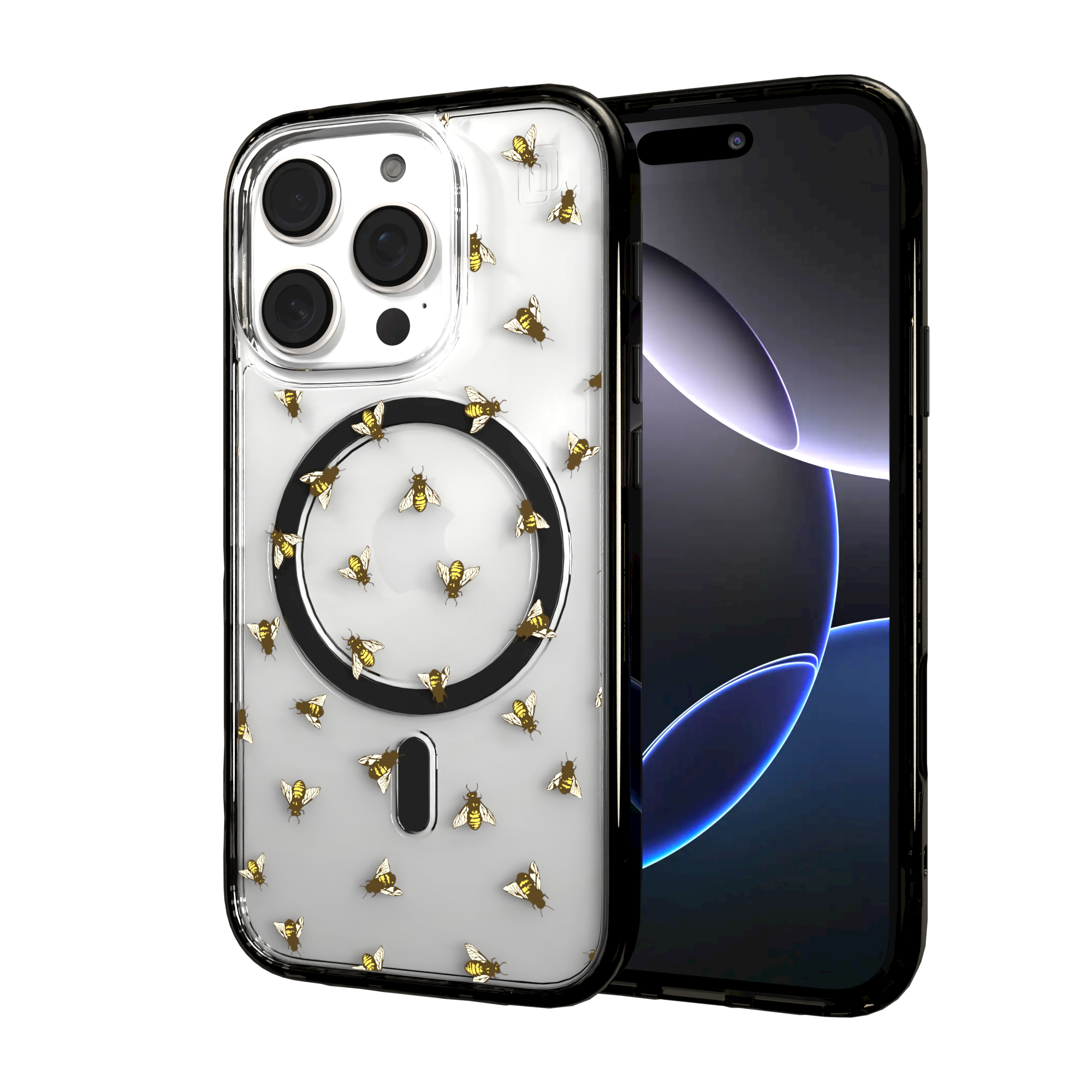 iPhone 16 Series | MagSafe | Bees Case | Sweet Like Honey Sweet Like Honey / iPhone 16 Pro / Black
