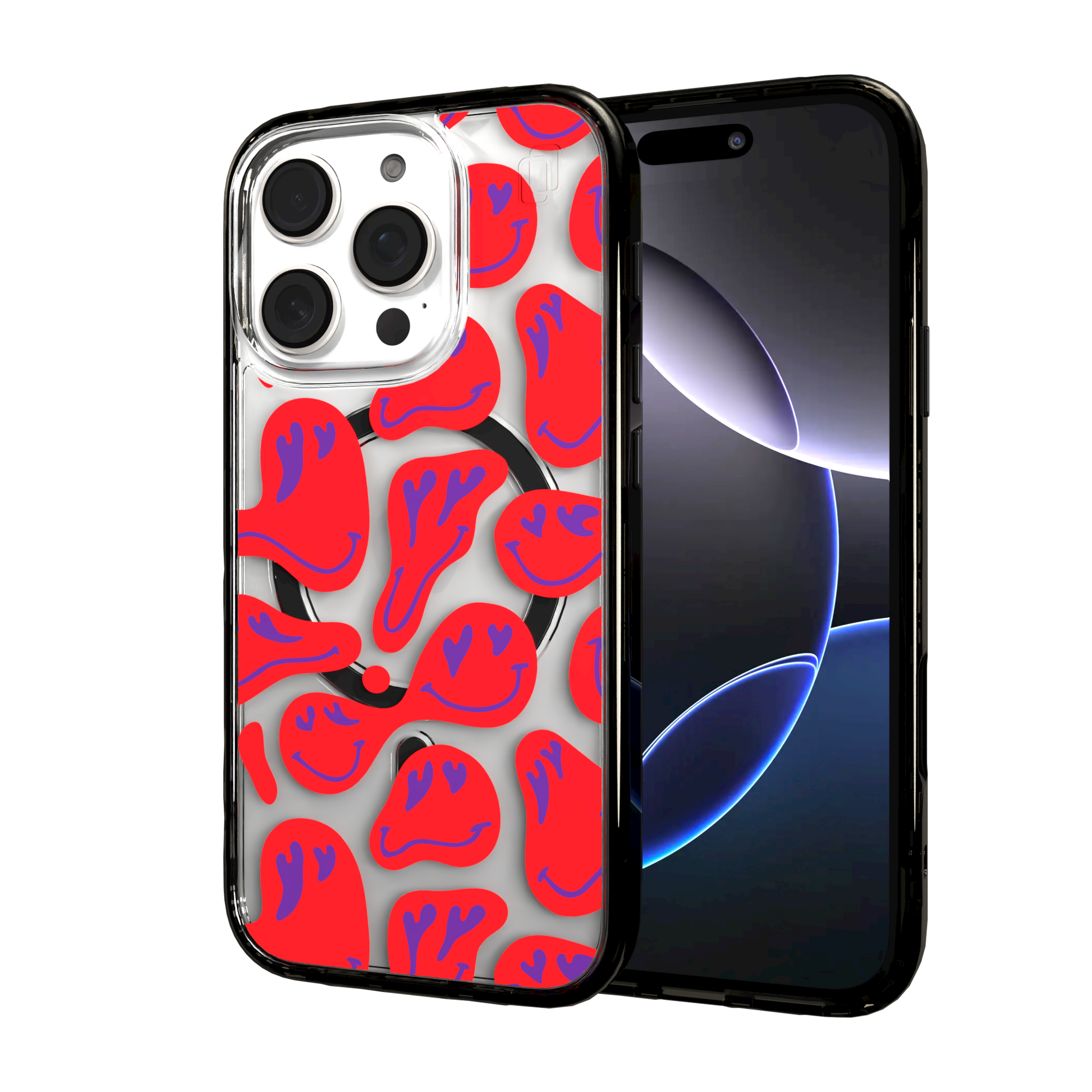 iPhone 16 Series | MagSafe | Heart Collection | Melting Bliss Heart Case Melting Bliss / iPhone 16 Pro / Black