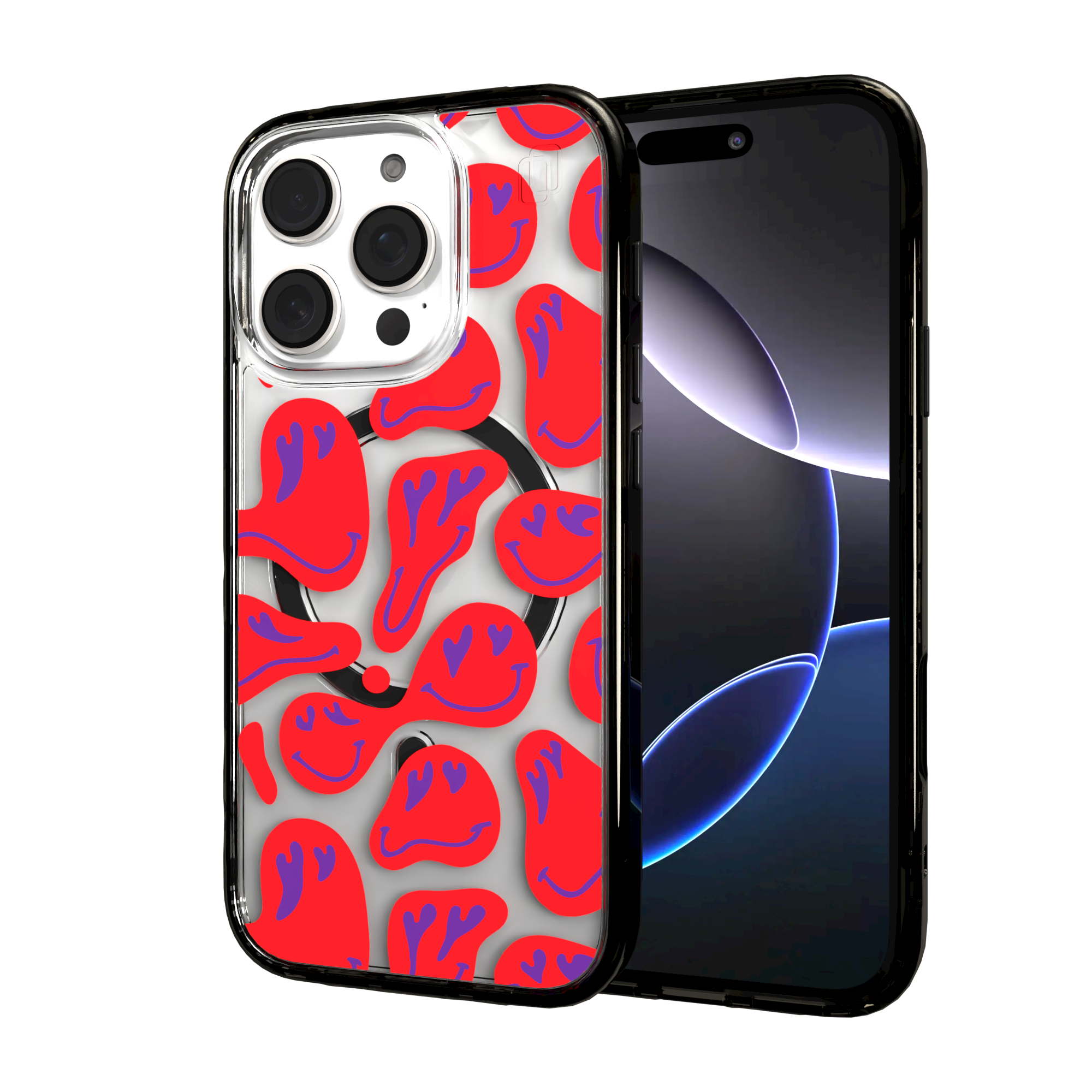 iPhone 16 Series | MagSafe | Heart Collection | Melting Bliss Heart Case Melting Bliss / iPhone 16 Pro / Black