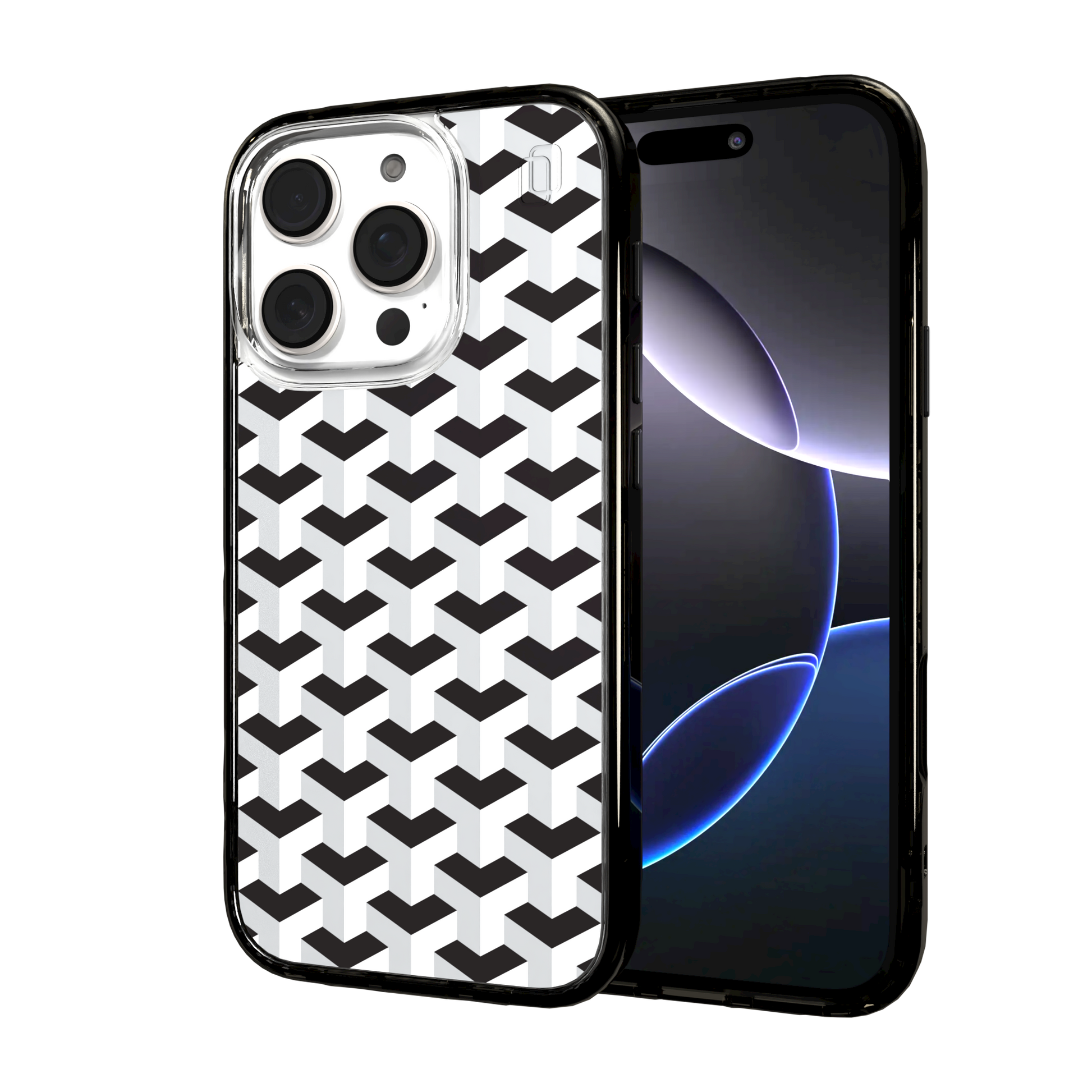 iPhone 16 Series | MagSafe | Monochromatic Case Designs | Infinite Stairway Infinite Stairway / iPhone 16 Pro / Black