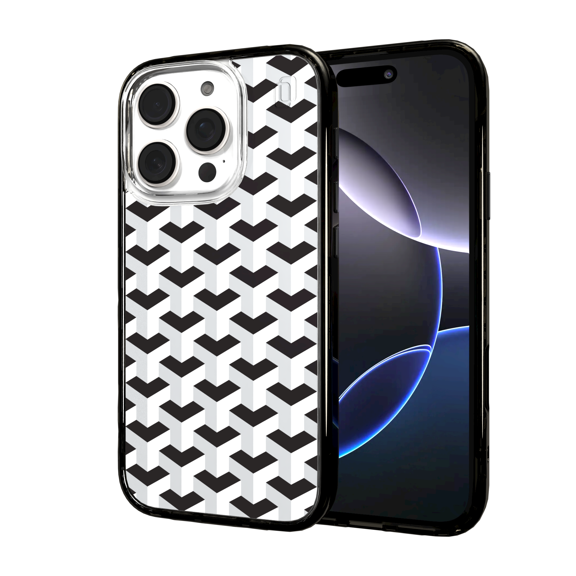 iPhone 16 Series | MagSafe | Monochromatic Case Designs | Infinite Stairway Infinite Stairway / iPhone 16 Pro / Black