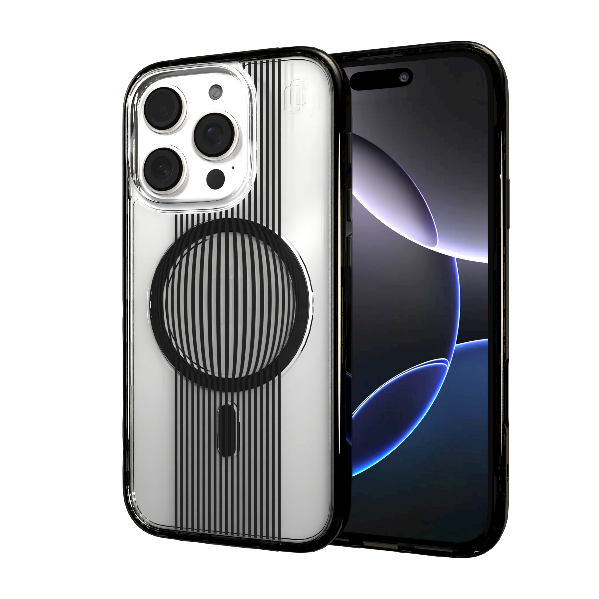 iPhone 16 Series | MagSafe | Monochromatic Case Designs | Gravity Sphere Gravity / iPhone 16 Pro / Black