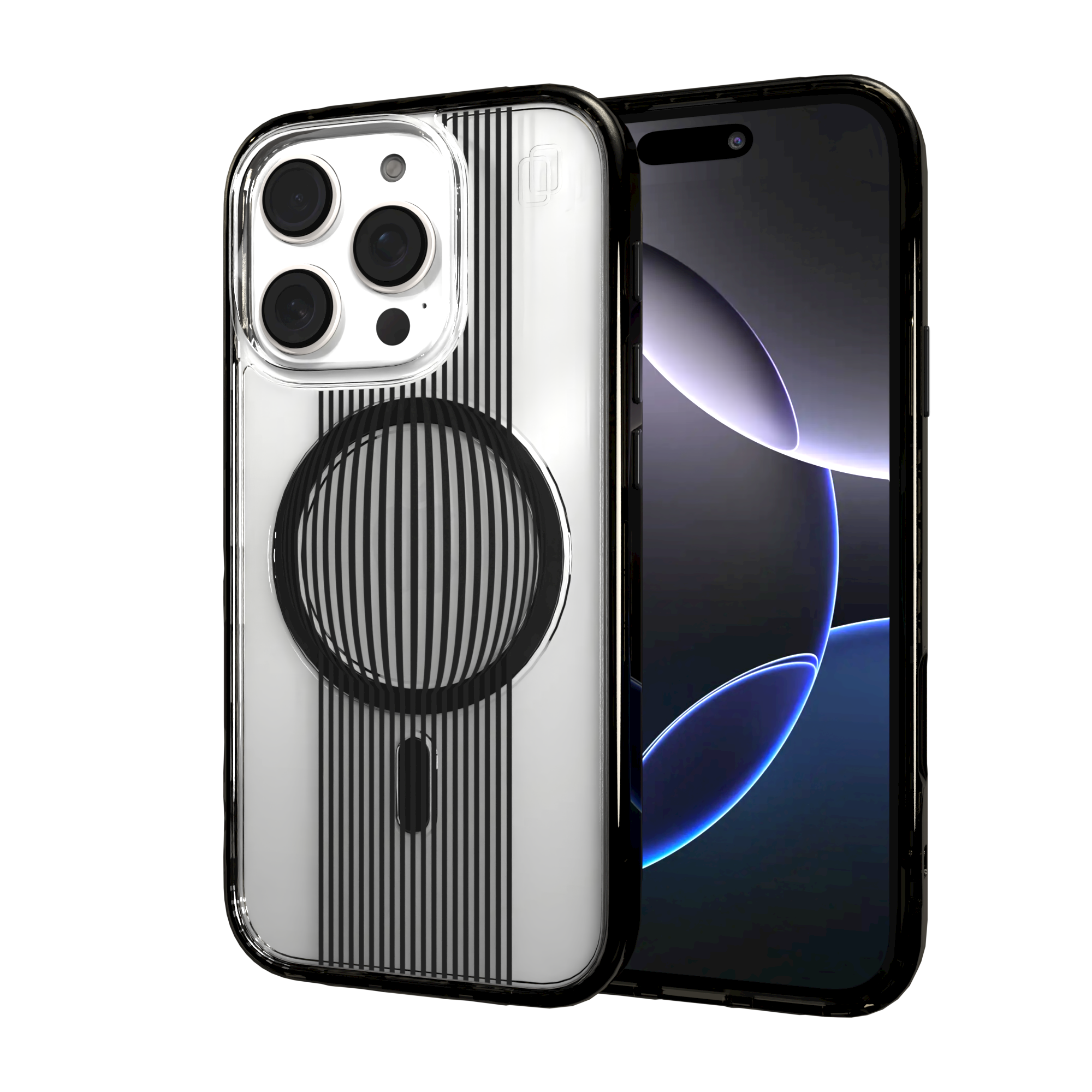 iPhone 16 Series | MagSafe | Monochromatic Case Designs | Gravity Sphere Gravity / iPhone 16 Pro / Black