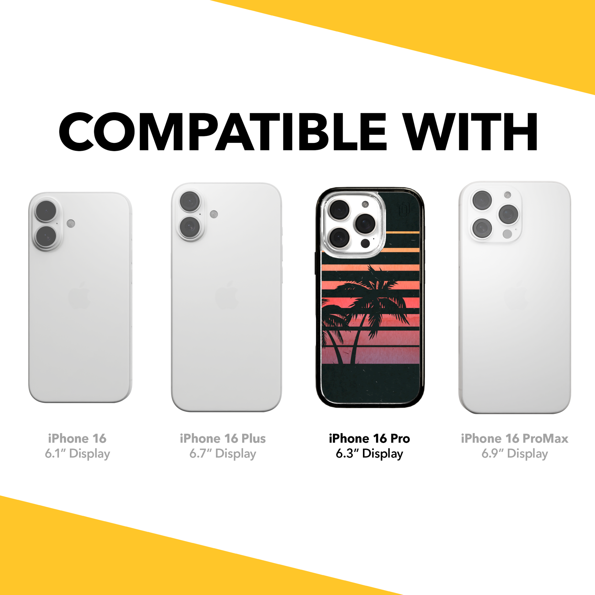 iPhone 16 Series | MagSafe | Summer Vibes Case Collection | Beach Sunset Beach Sunset / iPhone 16 Pro / Black