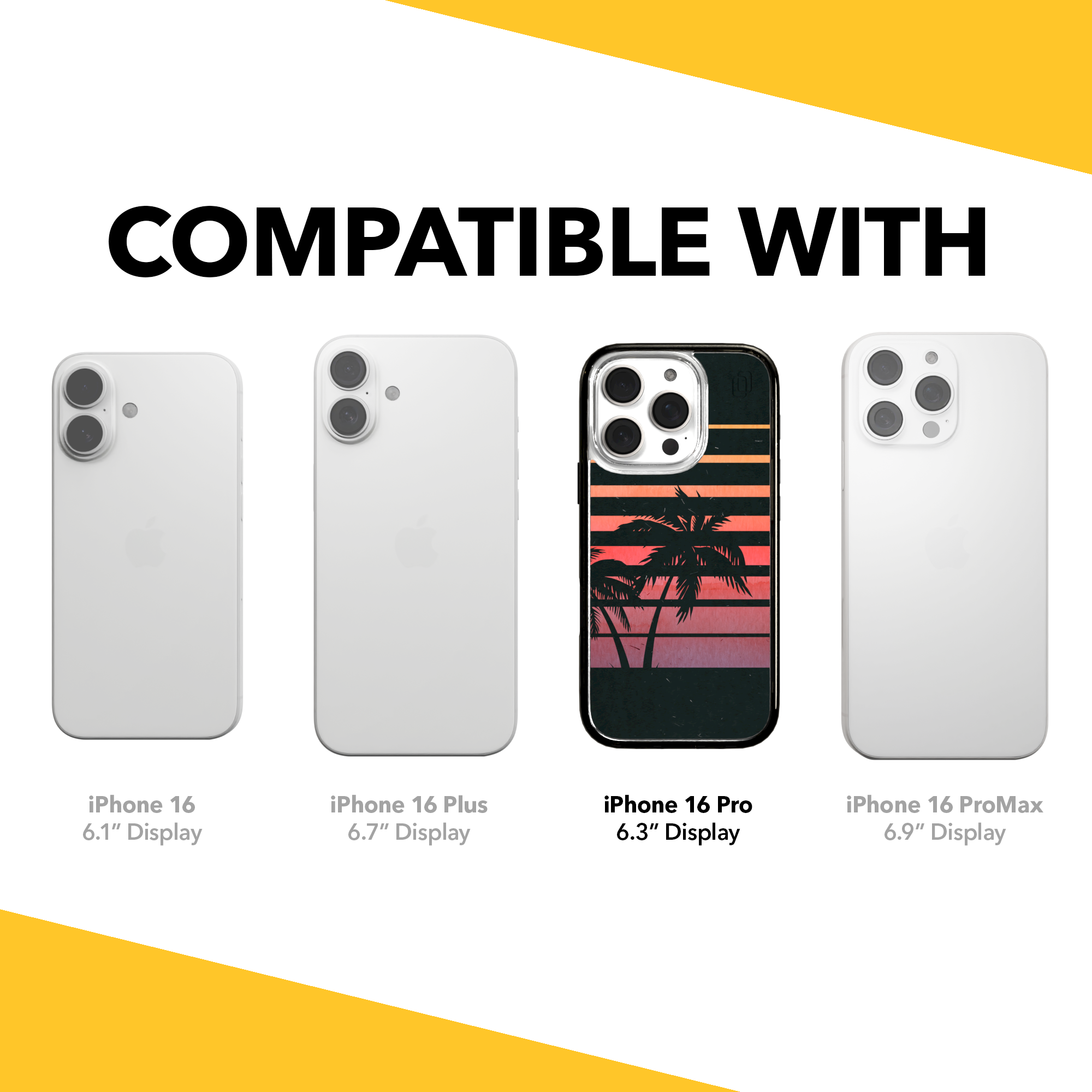 iPhone 16 Series | MagSafe | Summer Vibes Case Collection | Beach Sunset Beach Sunset / iPhone 16 Pro / Black