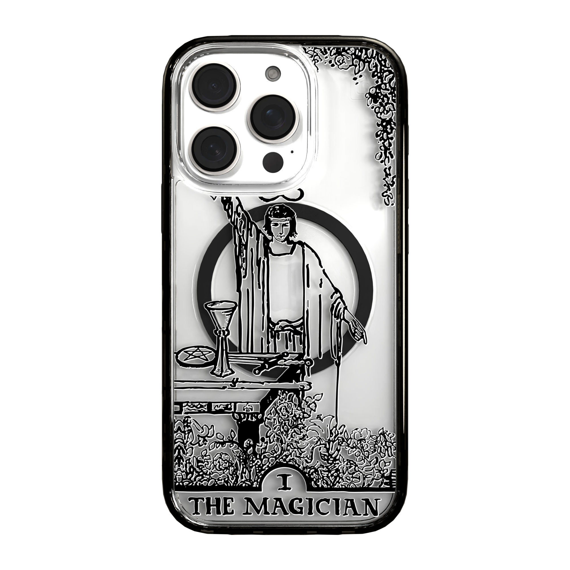 iPhone 16 Series | MagSafe | Tarot Collection | The Magician The Magician - Line / iPhone 16 Pro / Black