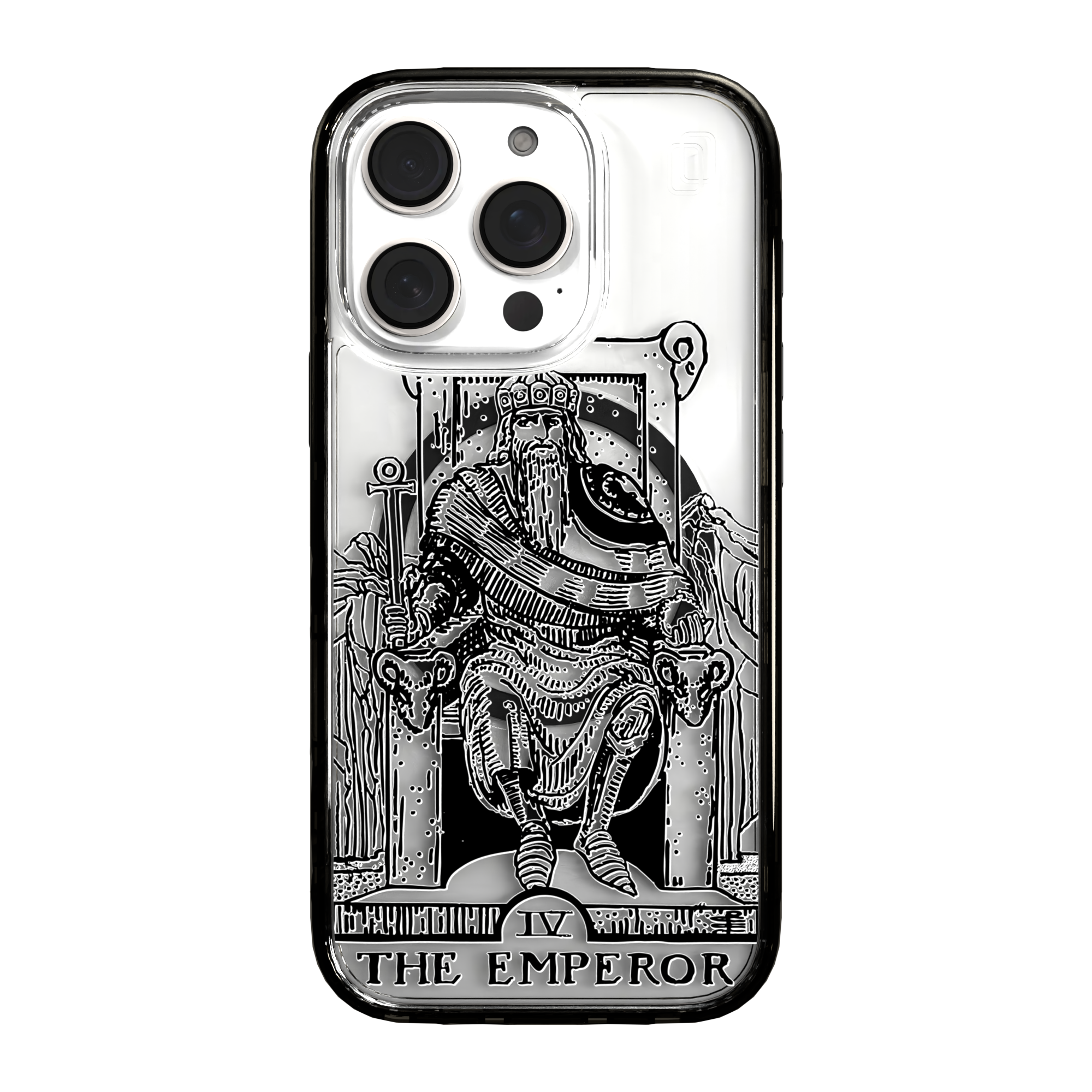 iPhone 16 Series | MagSafe | Tarot Collection | The Emperor The Emperor - Line / iPhone 16 Pro / Black