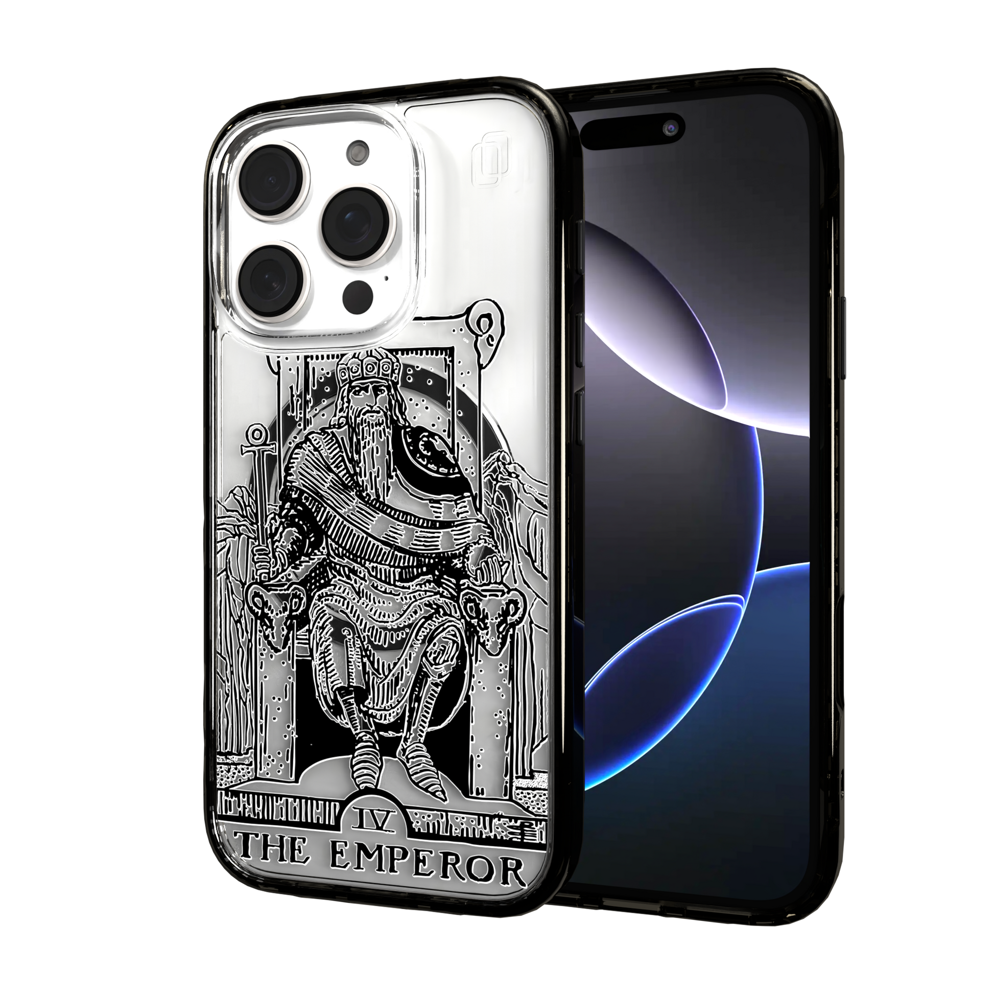 iPhone 16 Series | MagSafe | Tarot Collection | The Emperor The Emperor - Line / iPhone 16 Pro / Black