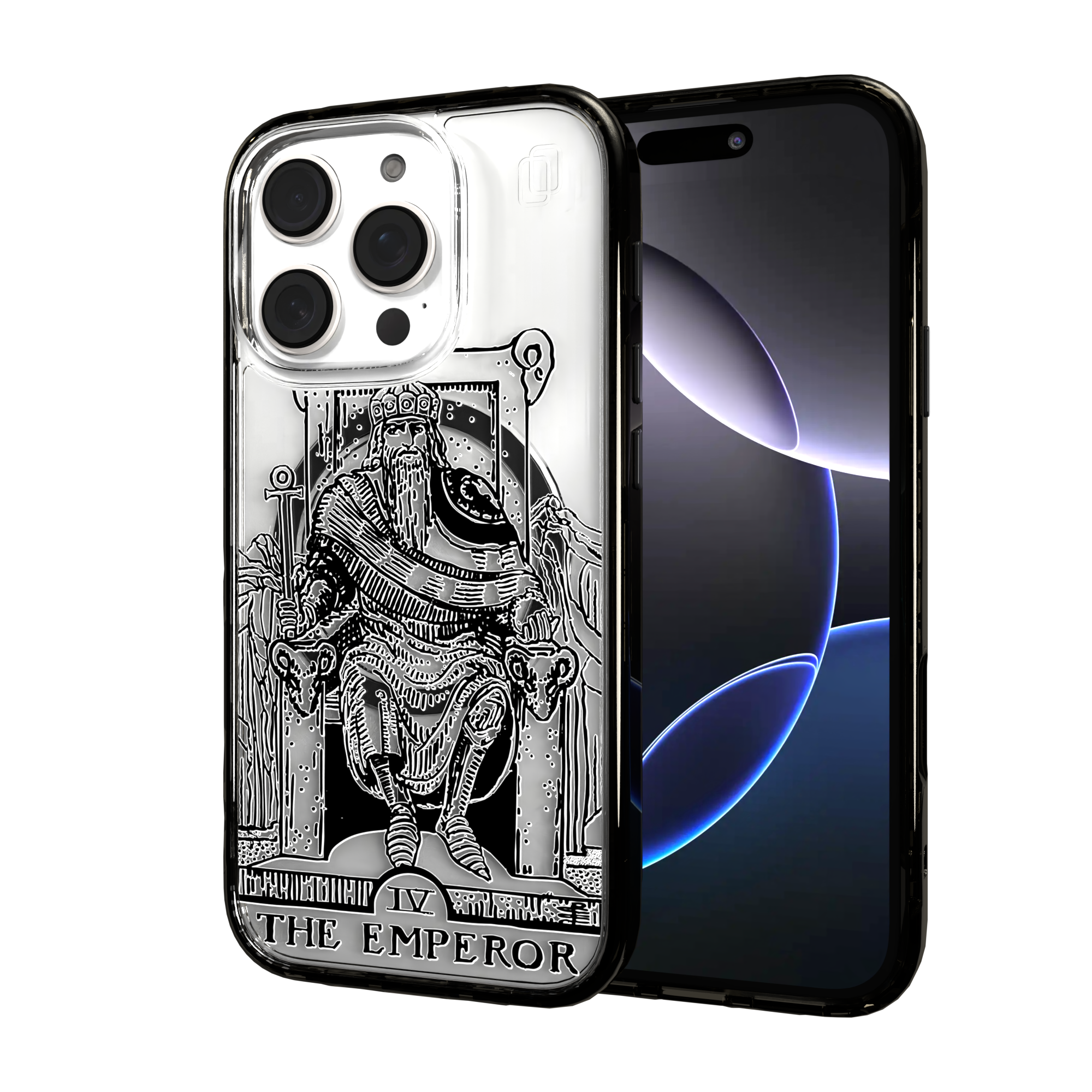 iPhone 16 Series | MagSafe | Tarot Collection | The Emperor The Emperor - Line / iPhone 16 Pro / Black