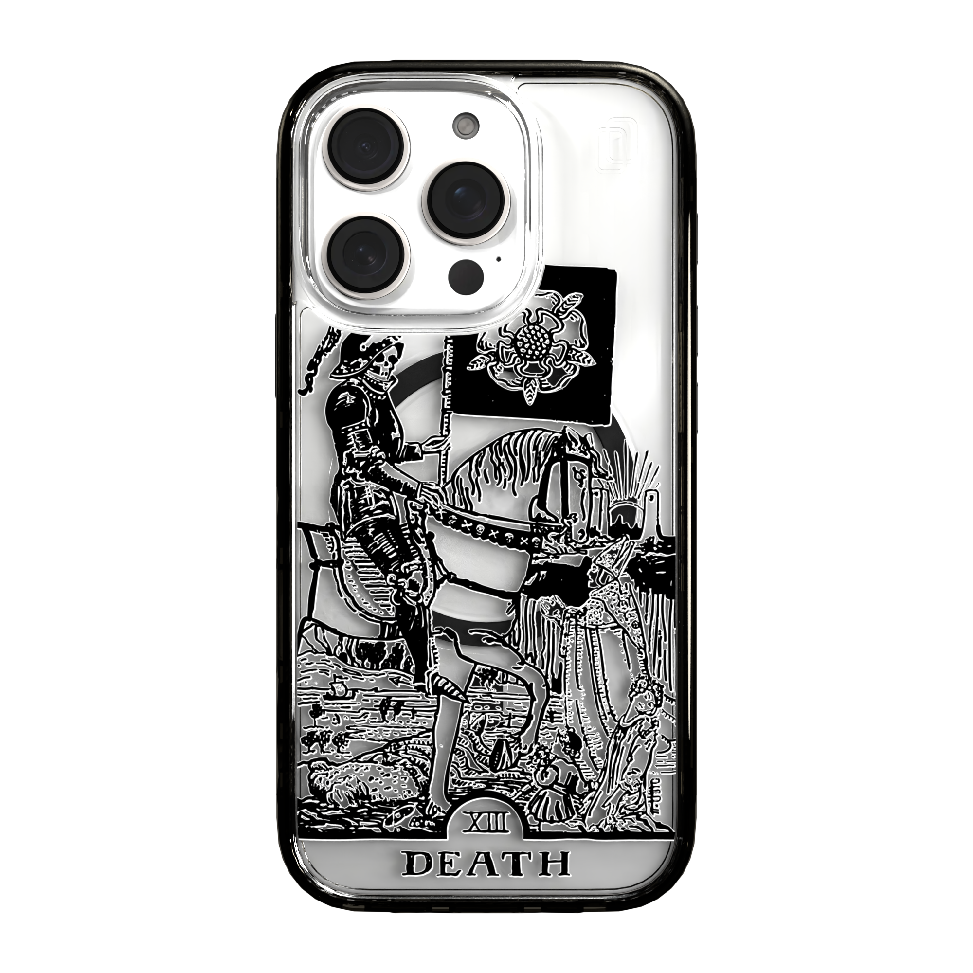 iPhone 16 Series | MagSafe | Tarot Collection | Death Death - Line / iPhone 16 Pro / Black