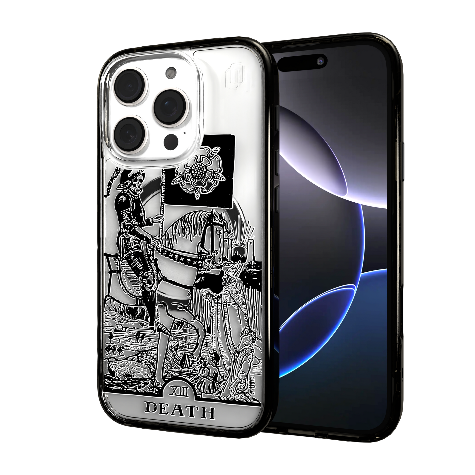 iPhone 16 Series | MagSafe | Tarot Collection | Death Death - Line / iPhone 16 Pro / Black
