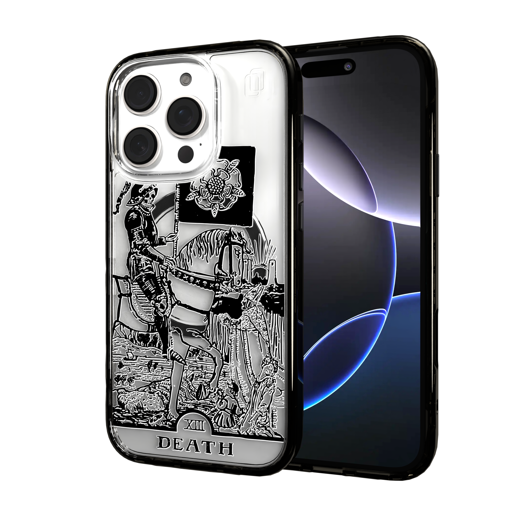 iPhone 16 Series | MagSafe | Tarot Collection | Death Death - Line / iPhone 16 Pro / Black