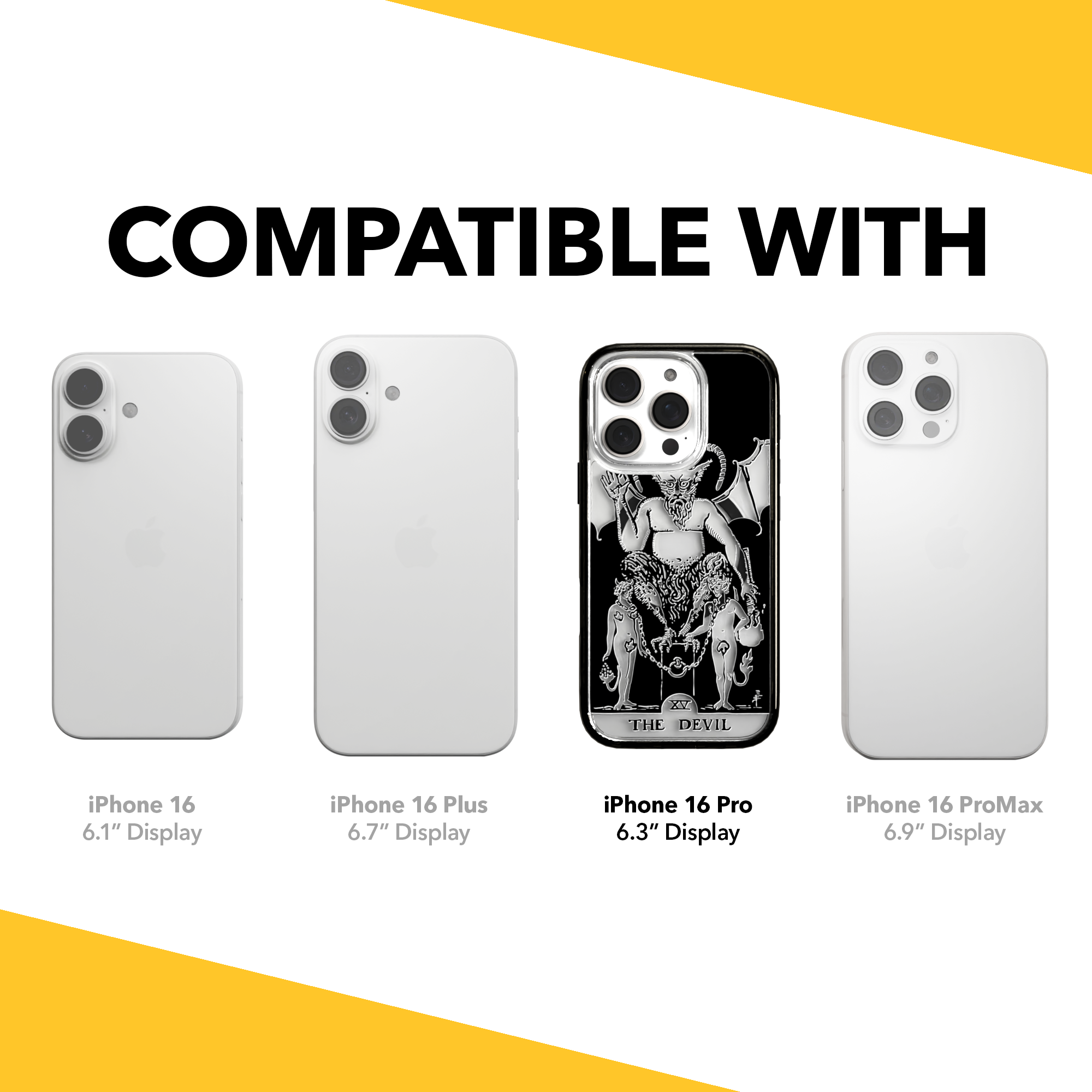 iPhone 16 Series | MagSafe | Tarot Collection | The Devil The Devil - Line / iPhone 16 Pro / Black