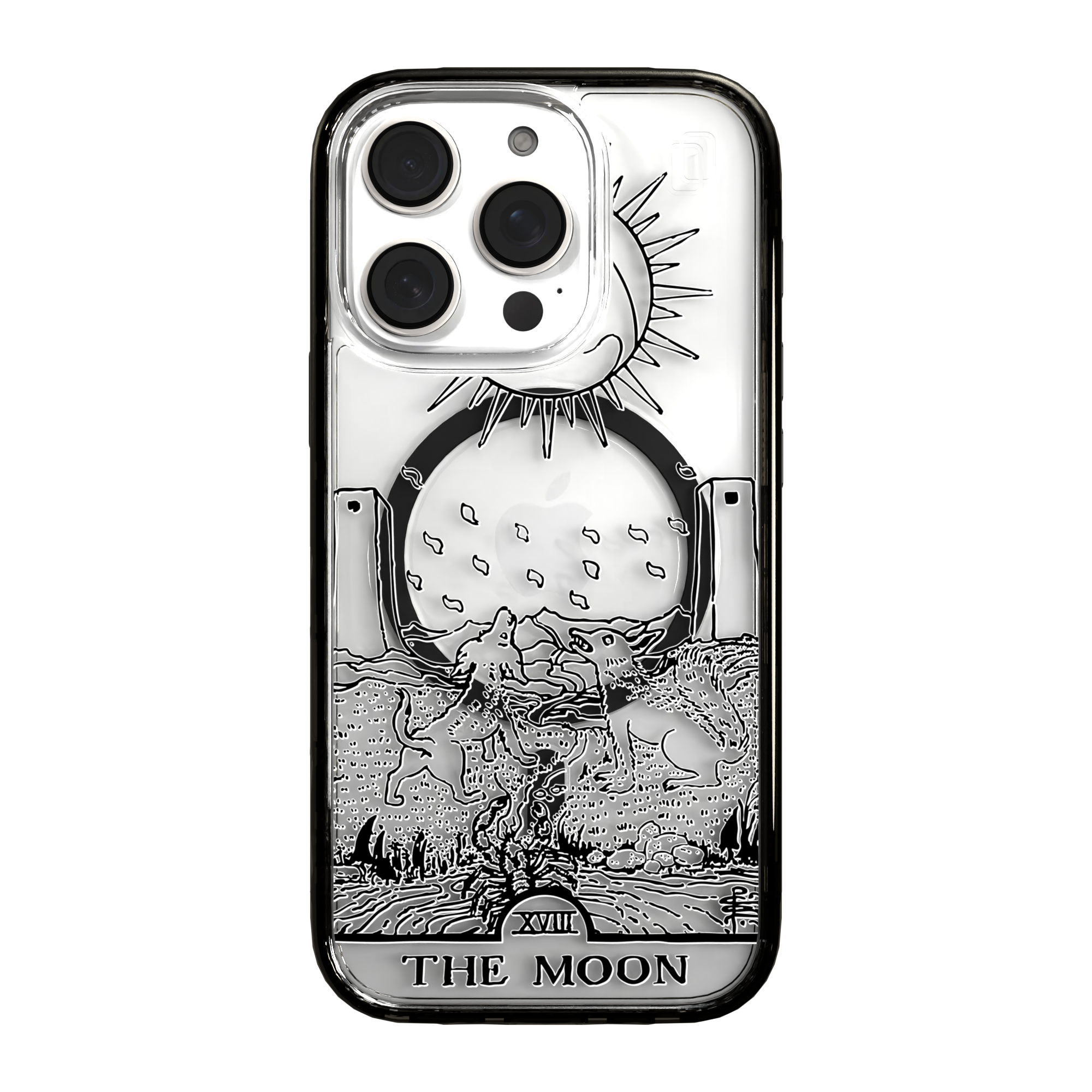 iPhone 16 Series | MagSafe | Tarot Collection | The Moon The Moon - Line / iPhone 16 Pro / Black