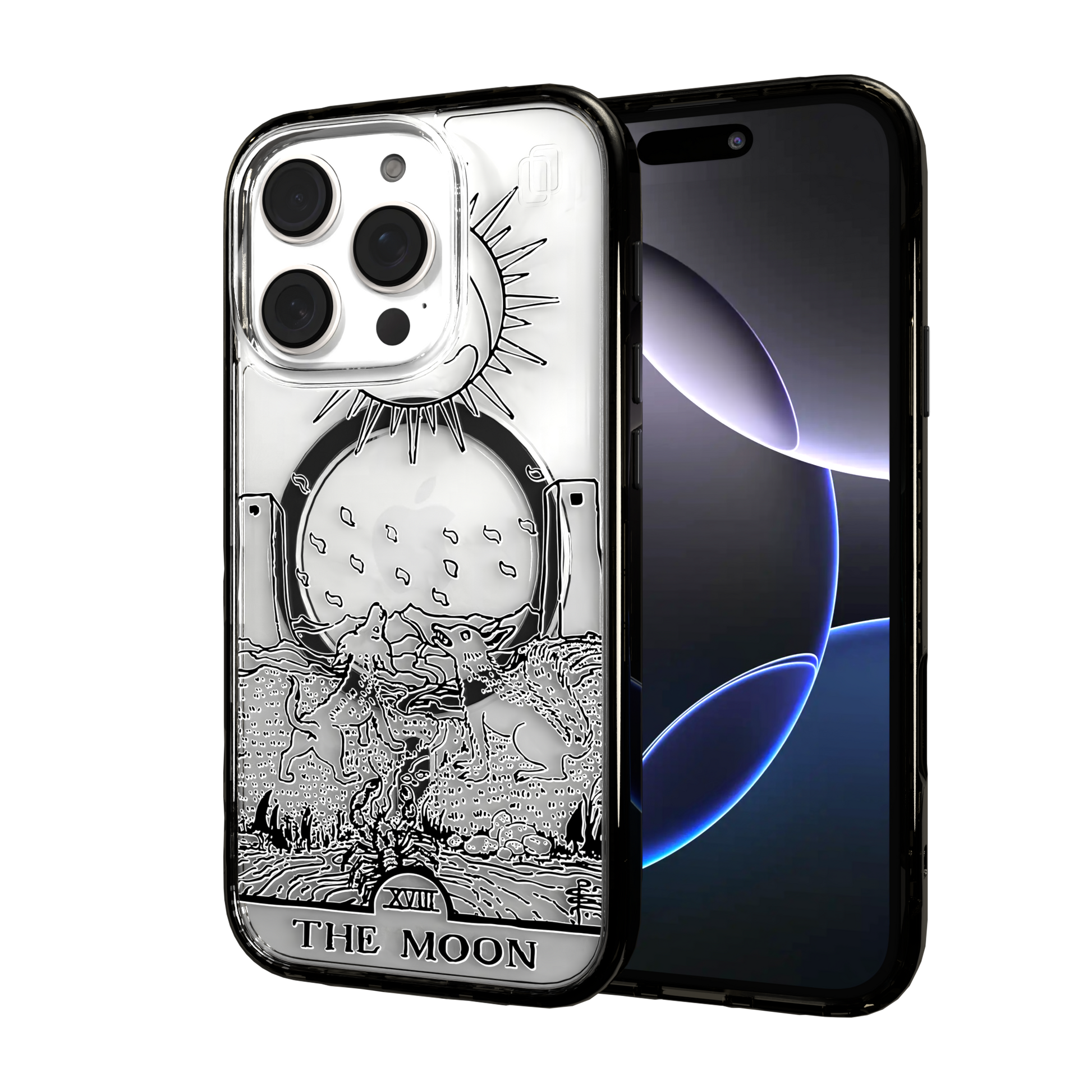 iPhone 16 Series | MagSafe | Tarot Collection | The Moon The Moon - Line / iPhone 16 Pro / Black