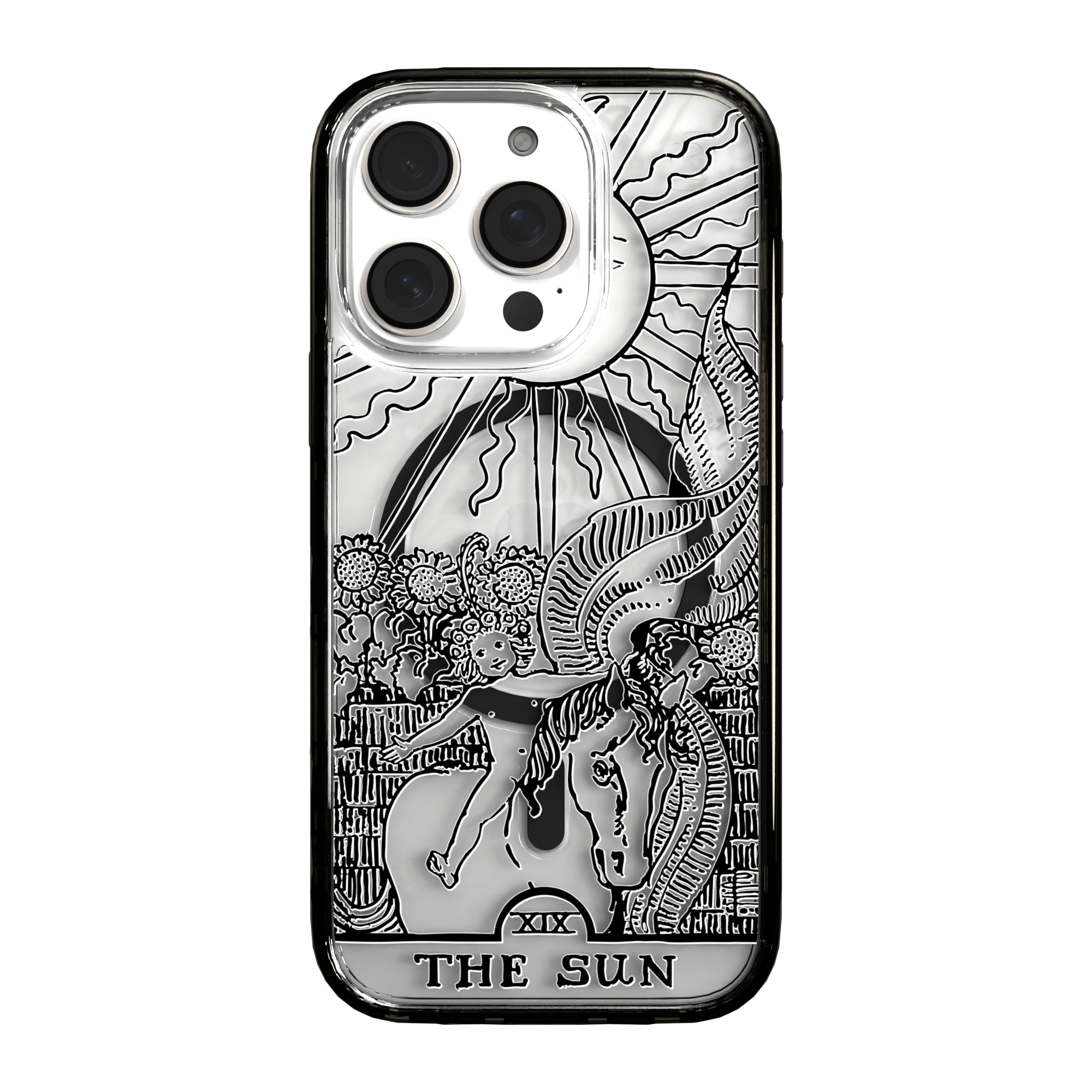 iPhone 16 Series | MagSafe | Tarot Collection | The Sun The Sun - Line / iPhone 16 Pro / Black