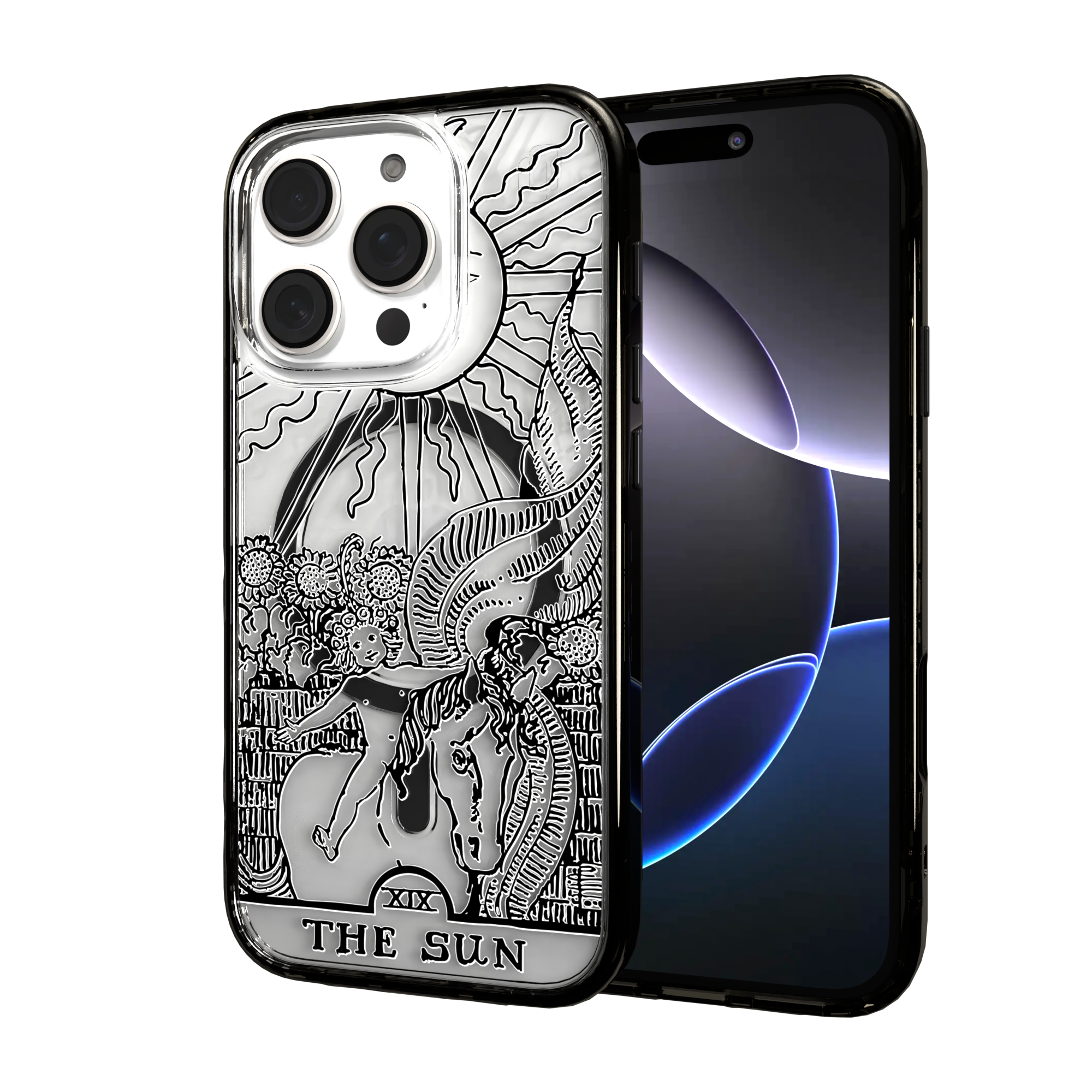 iPhone 16 Series | MagSafe | Tarot Collection | The Sun The Sun - Line / iPhone 16 Pro / Black