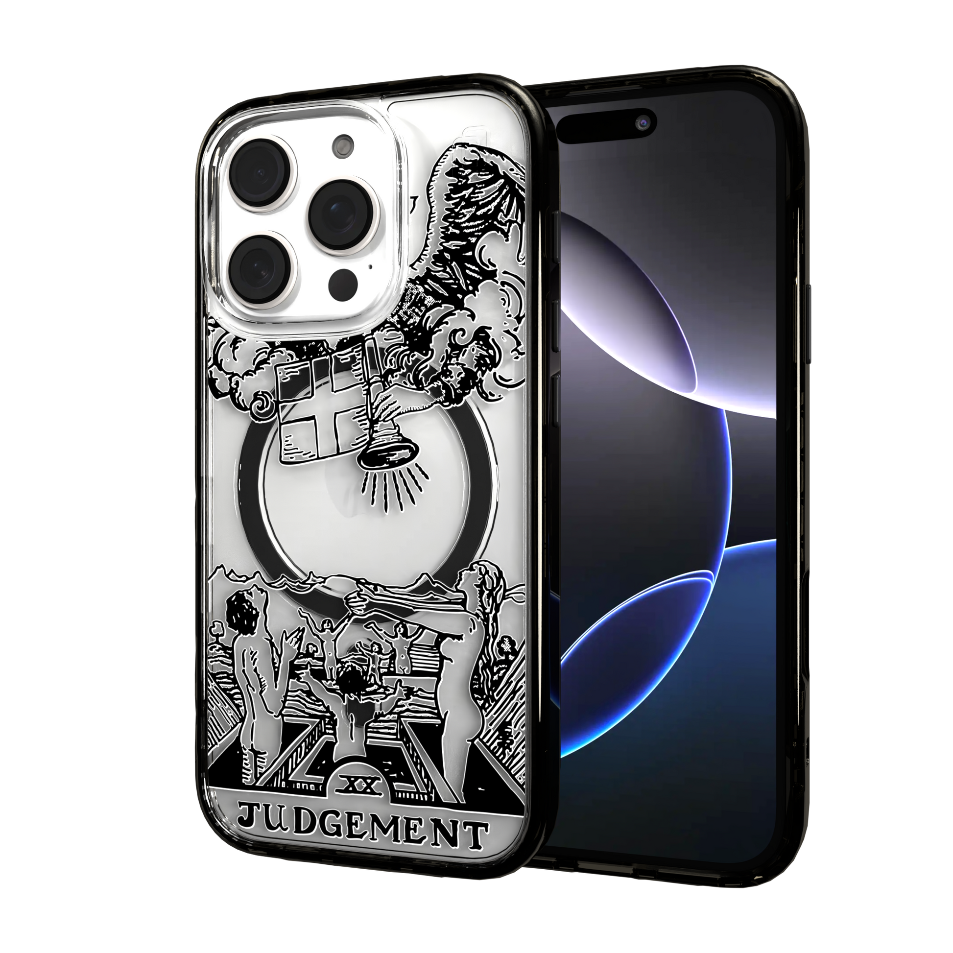 iPhone 16 Series | MagSafe | Tarot Collection | Judgement Judgement - Line / iPhone 16 Pro / Black