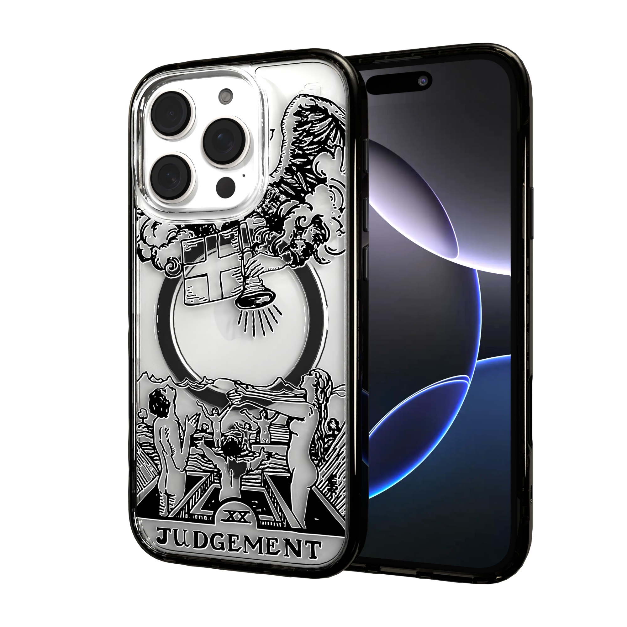 iPhone 16 Series | MagSafe | Tarot Collection | Judgement Judgement - Line / iPhone 16 Pro / Black
