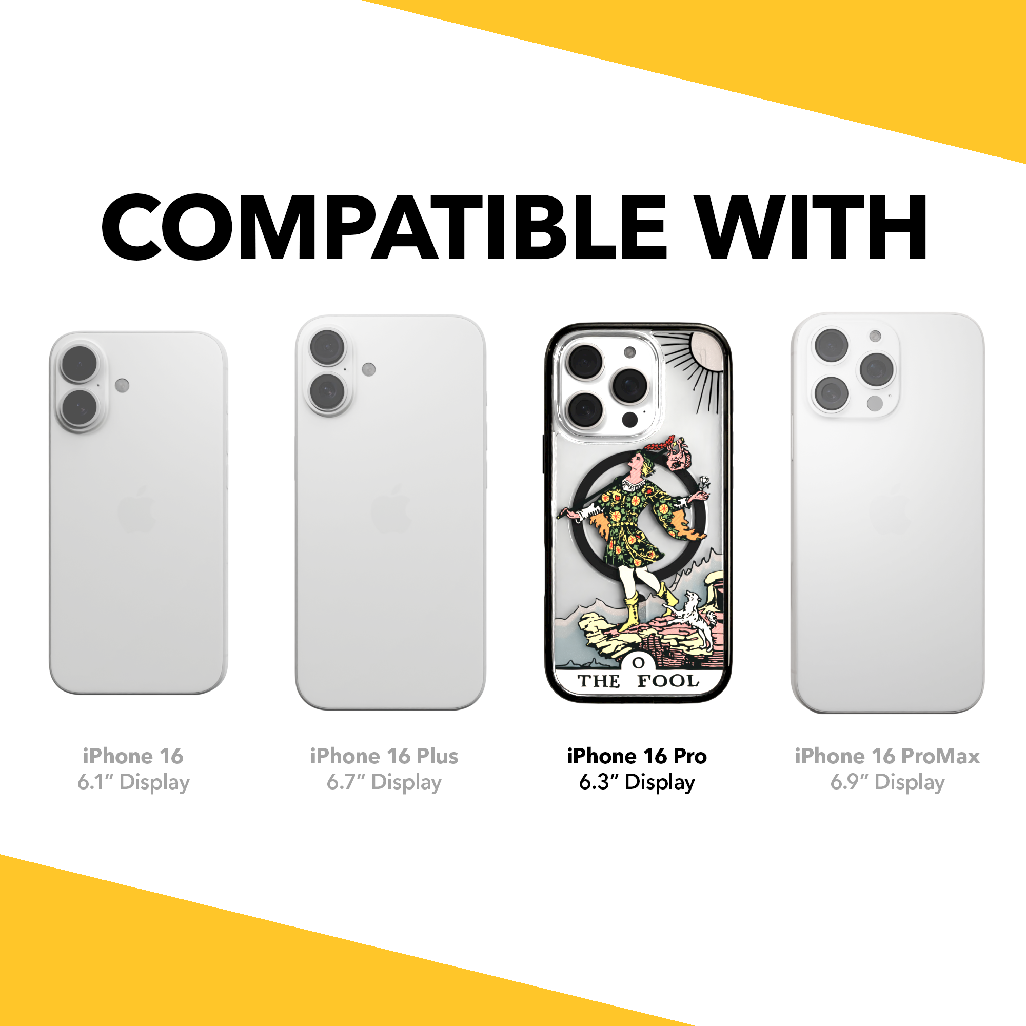 iPhone 16 Series | MagSafe | Tarot Collection | The Fool The Fool - Color / iPhone 16 Pro / Black