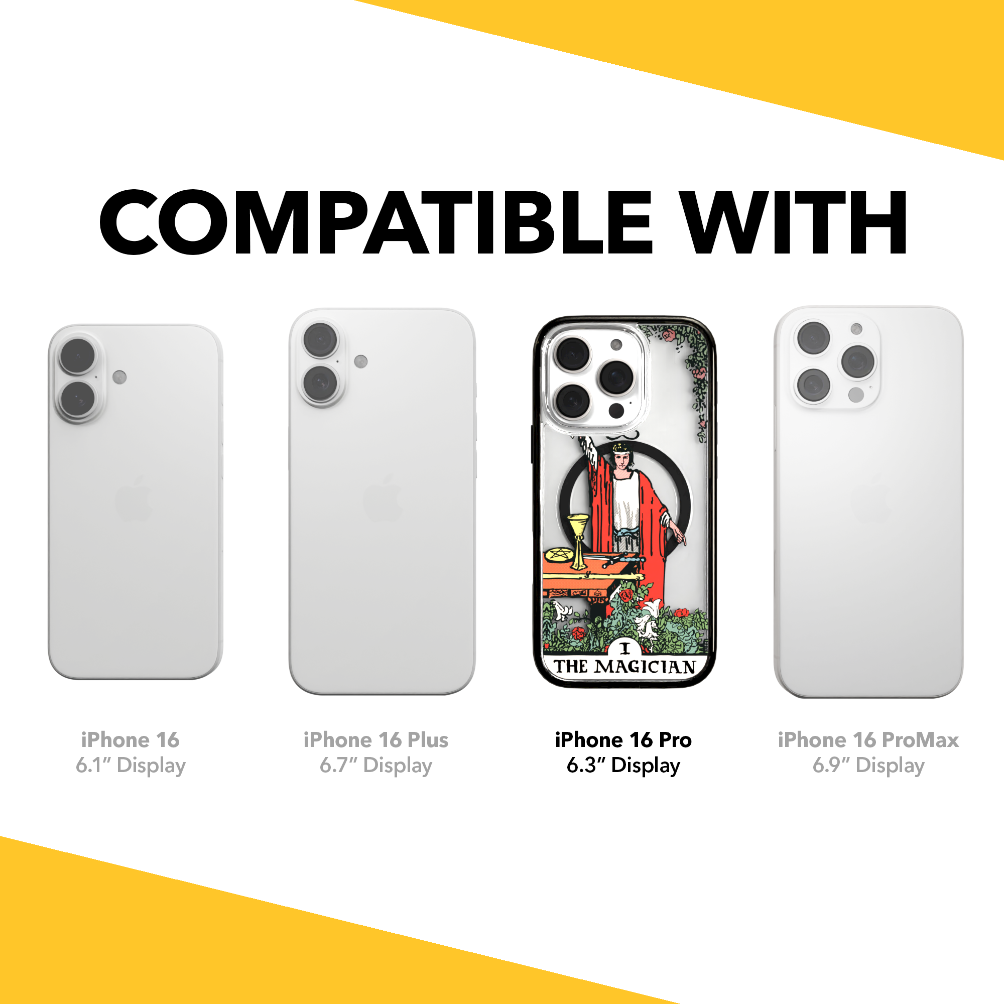 iPhone 16 Series | MagSafe | Tarot Collection | The Magician The Magician - Color / iPhone 16 Pro / Black
