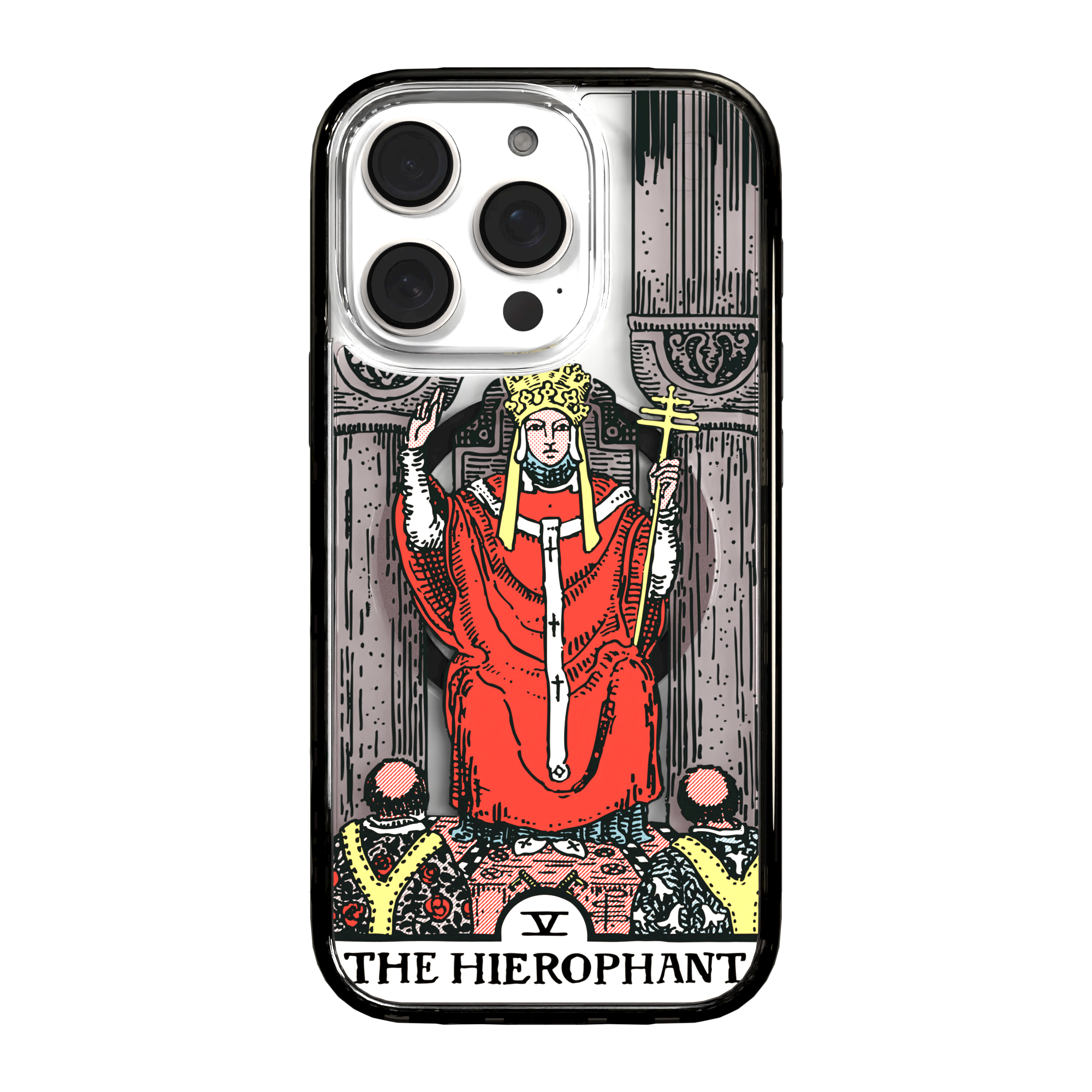 iPhone 16 Series | MagSafe | Tarot Collection | The Hierophant The Hierophant - Color / iPhone 16 Pro / Black