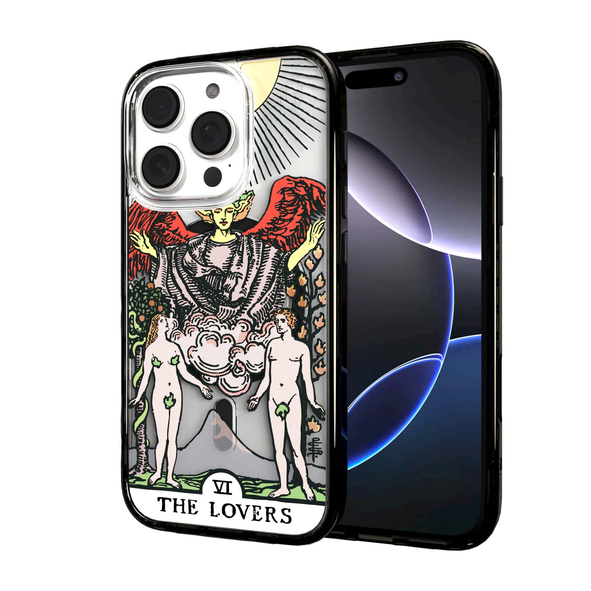 iPhone 16 Series | MagSafe | Tarot Collection | The Lovers The Lovers - Color / iPhone 16 Pro / Black