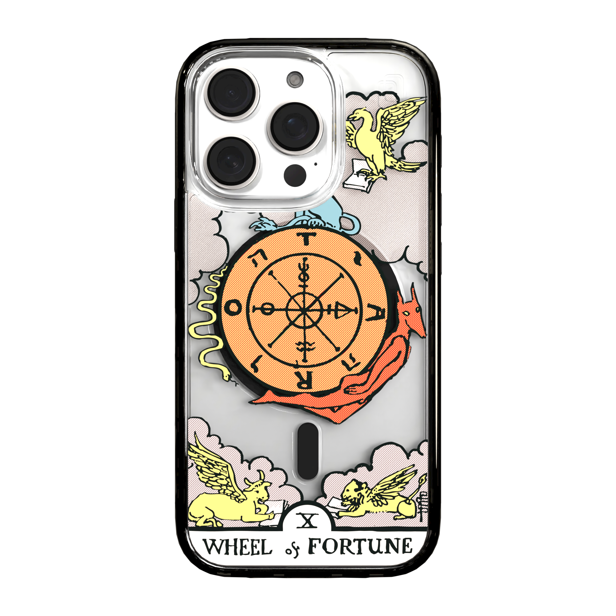 iPhone 16 Series | MagSafe | Tarot Collection | Wheel of Fortune Wheel of Fortune - Color / iPhone 16 Pro / Black