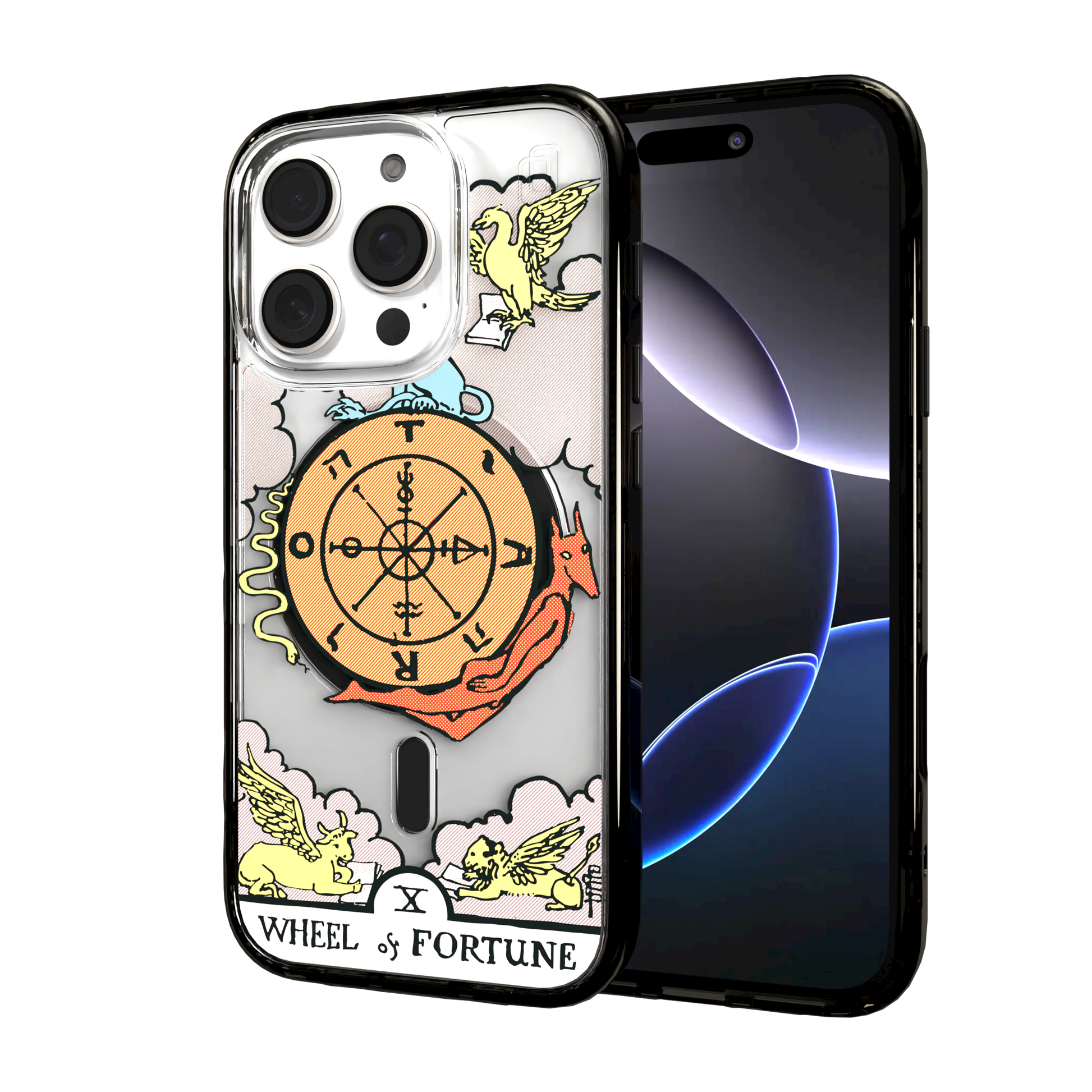 iPhone 16 Series | MagSafe | Tarot Collection | Wheel of Fortune Wheel of Fortune - Color / iPhone 16 Pro / Black