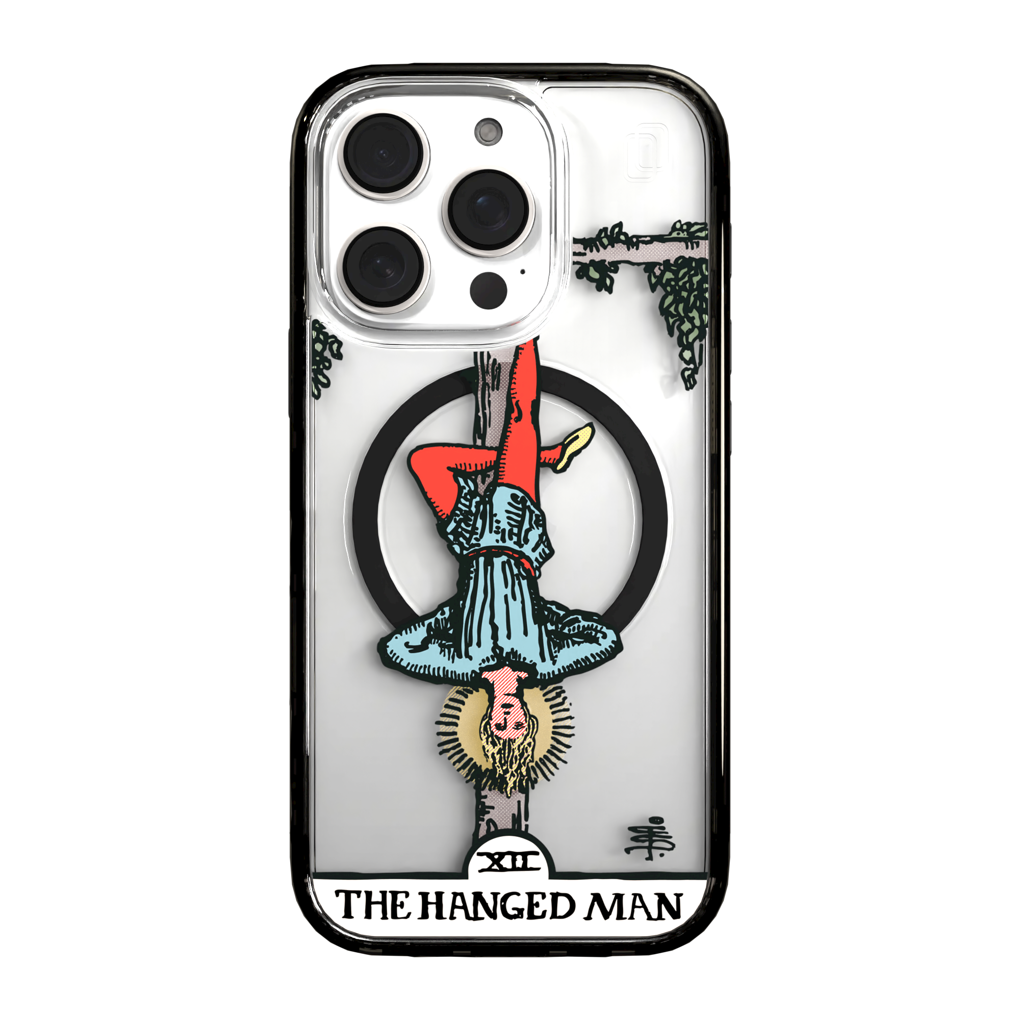 iPhone 16 Series | MagSafe | Tarot Collection | The Hanged Man The Hanged Man - Color / iPhone 16 Pro / Black